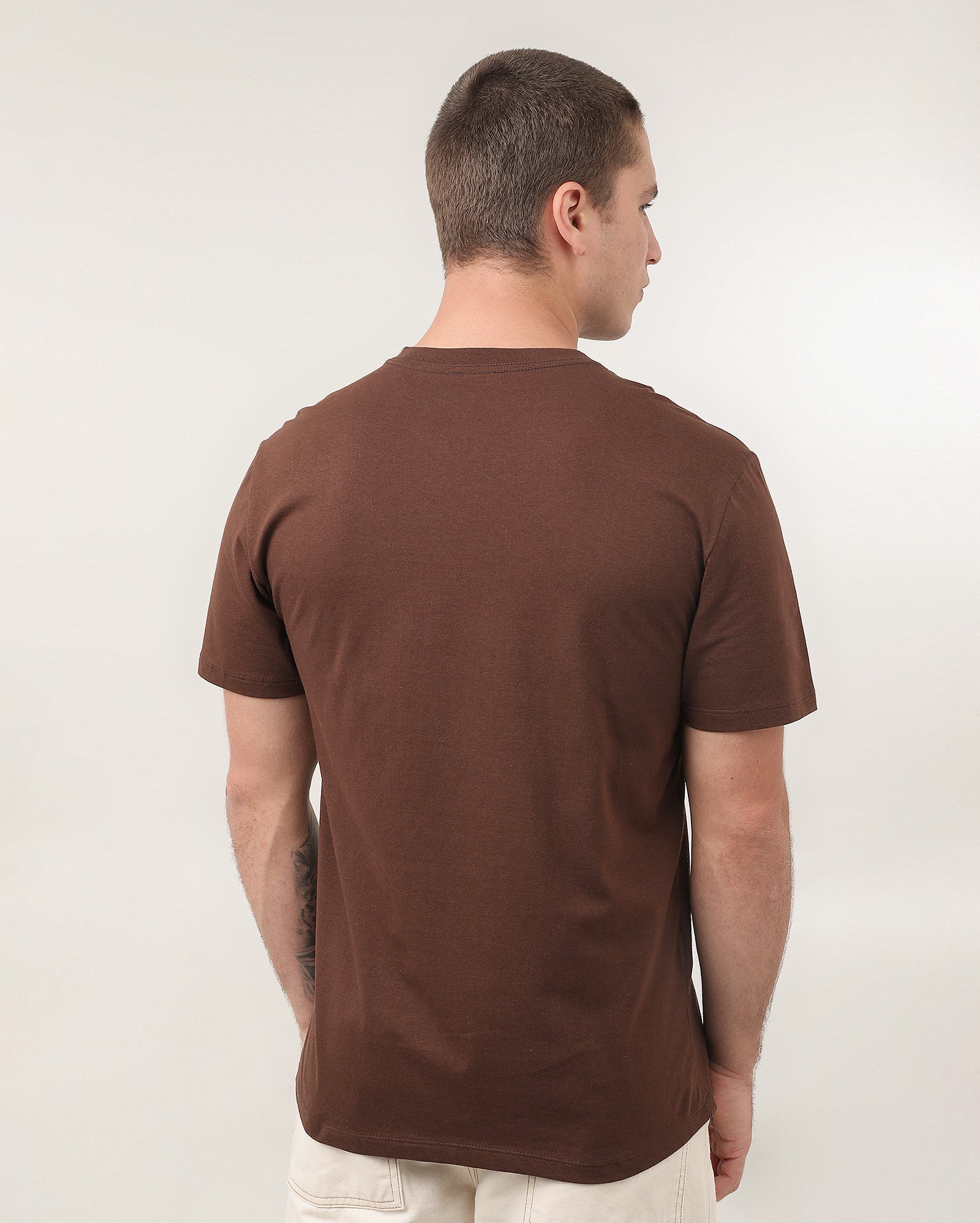 Camiseta masculina regular manga curta sun hunters listras - Marrom | Pool