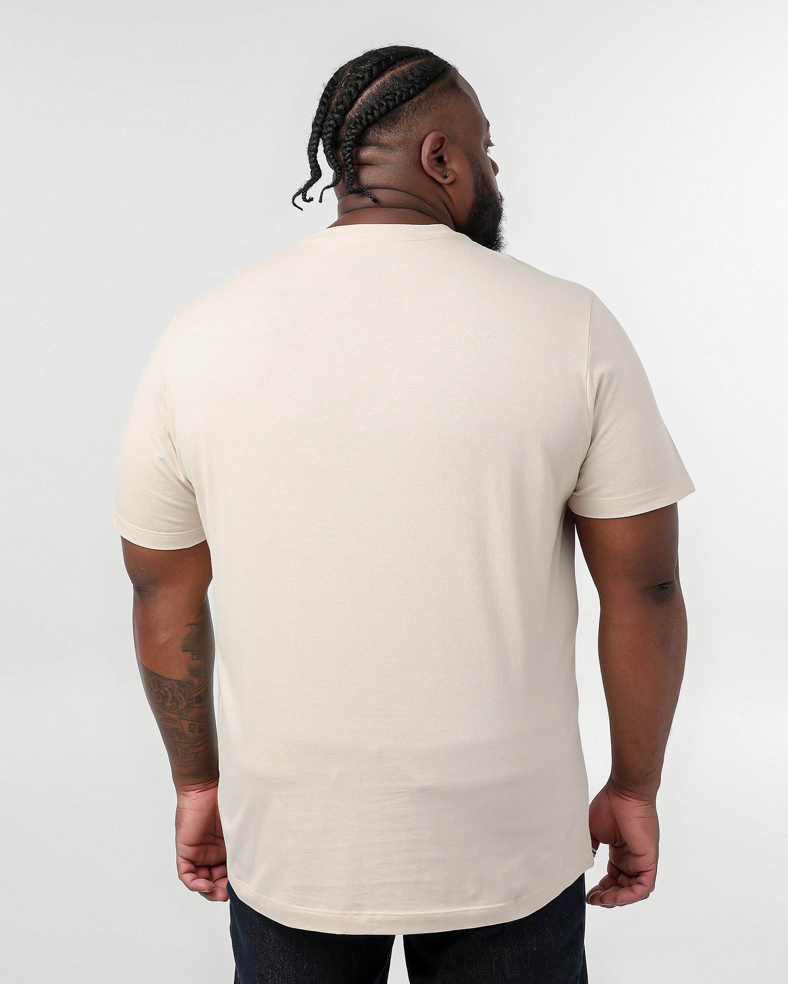 Camiseta plus size masculina motorcycle bege | Original Plus by Riachuelo