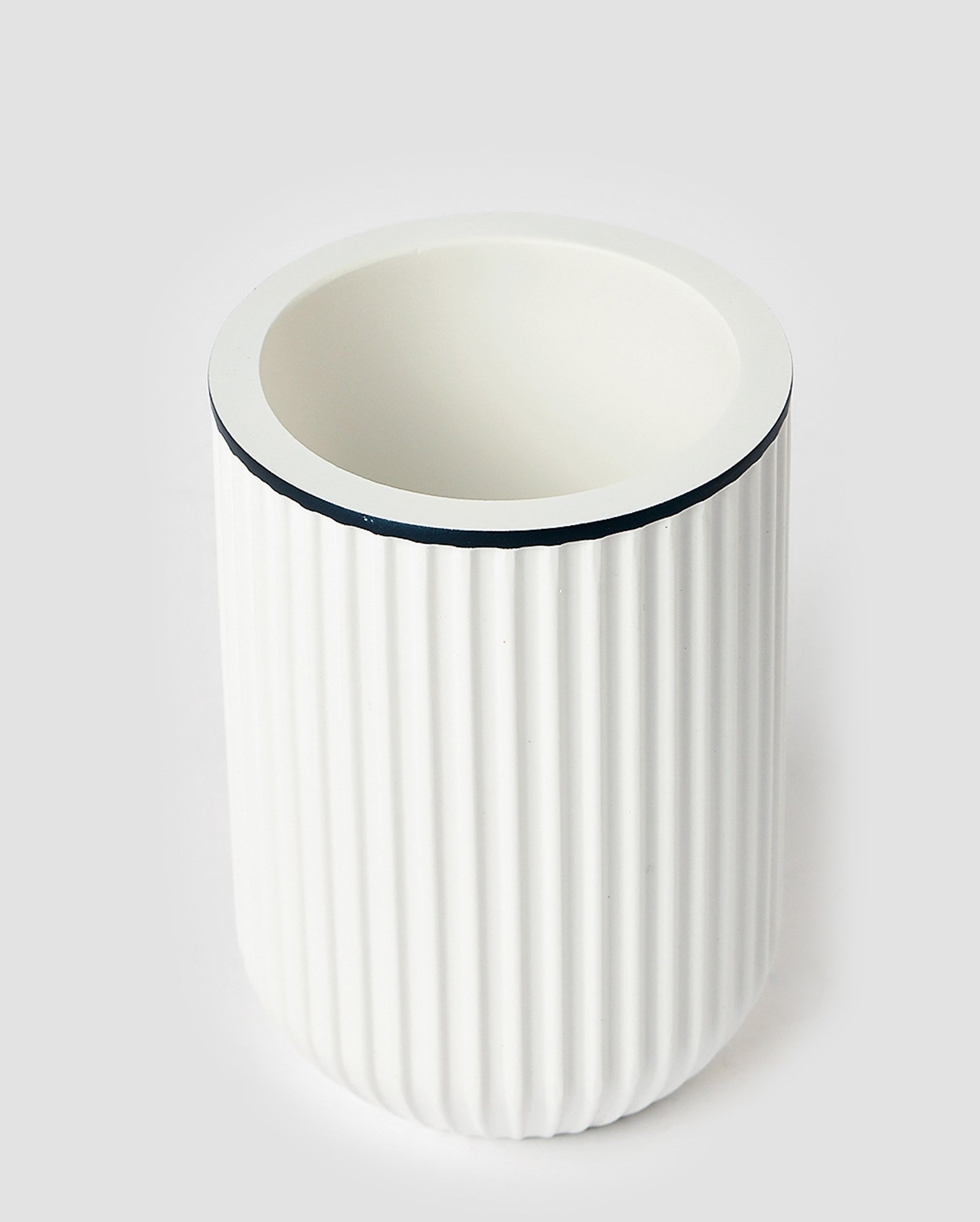 Porta-escova de dentes Felicia texturizado branco | Casa Riachuelo