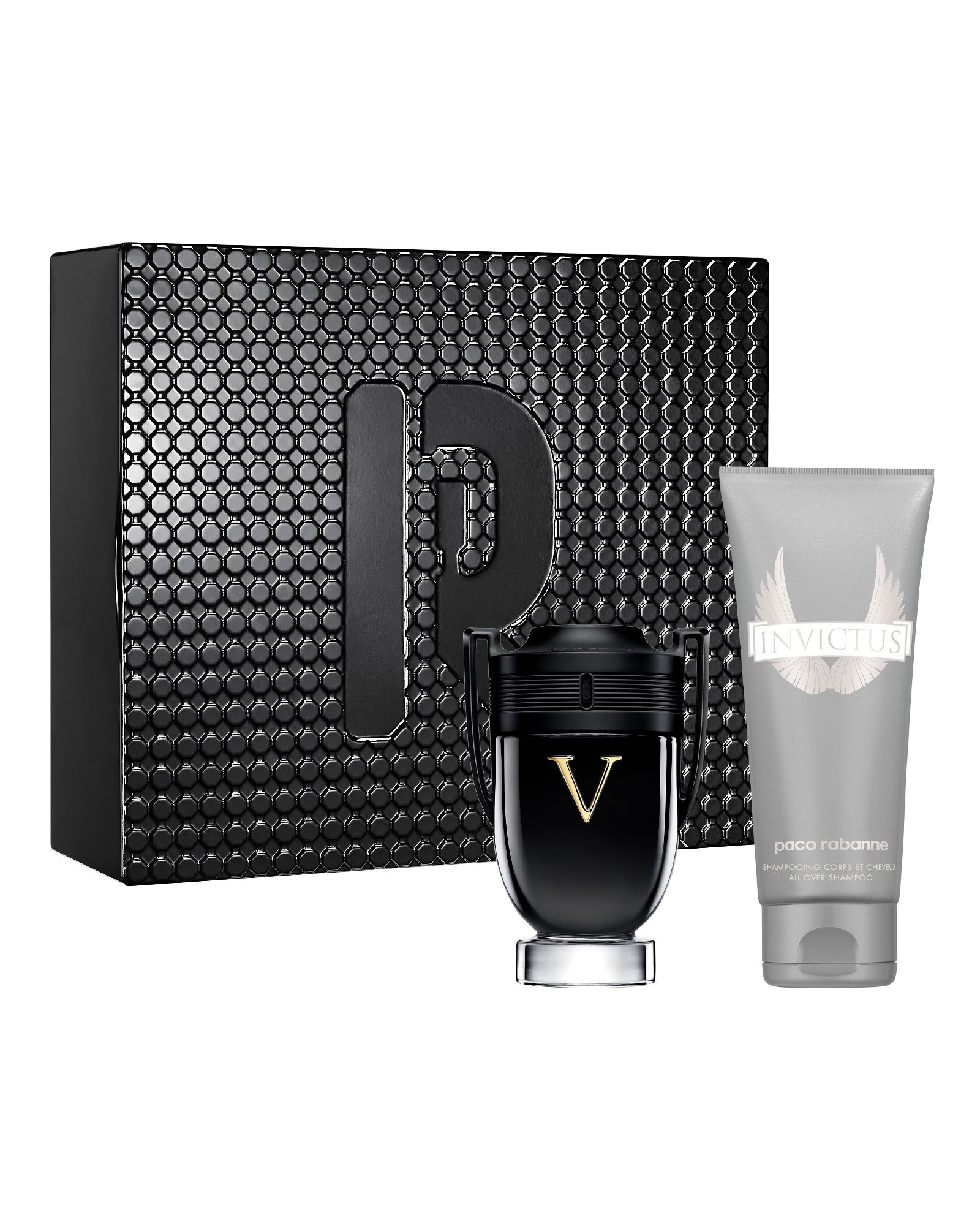 Kit perfume masculino Invictus Victory edp 100ml + shampoo 100ml | Rabanne
