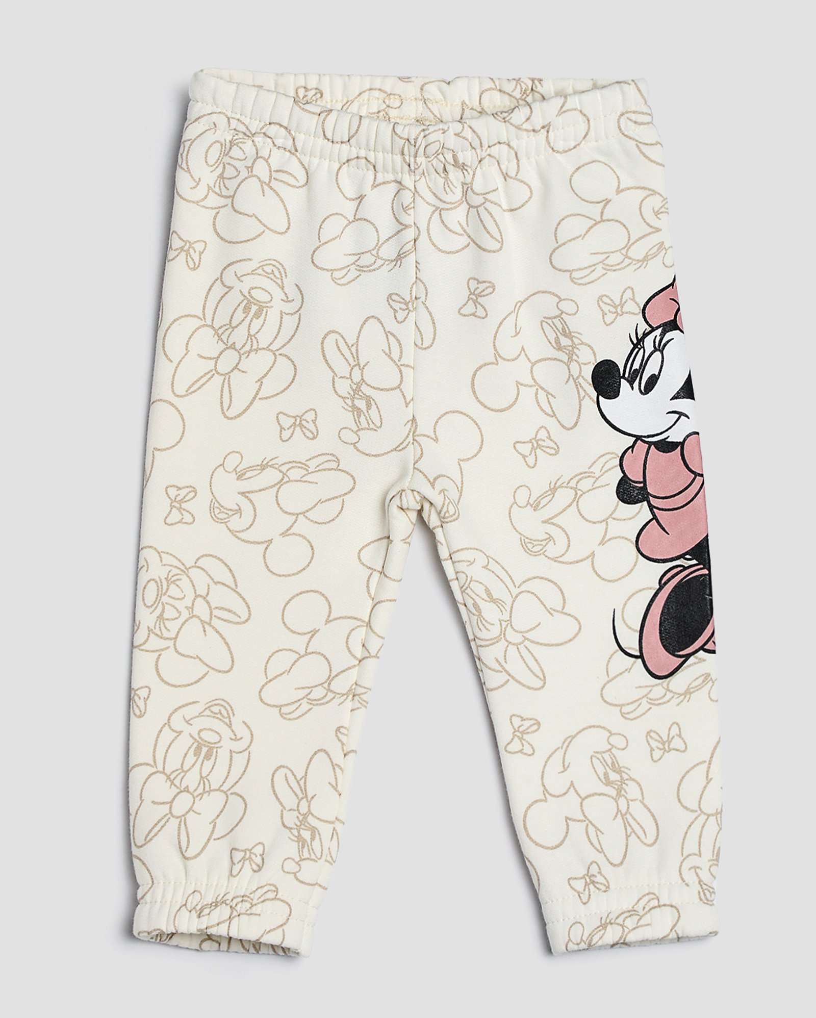 Calça de moletom bebê estampa Minnie bege | Disney