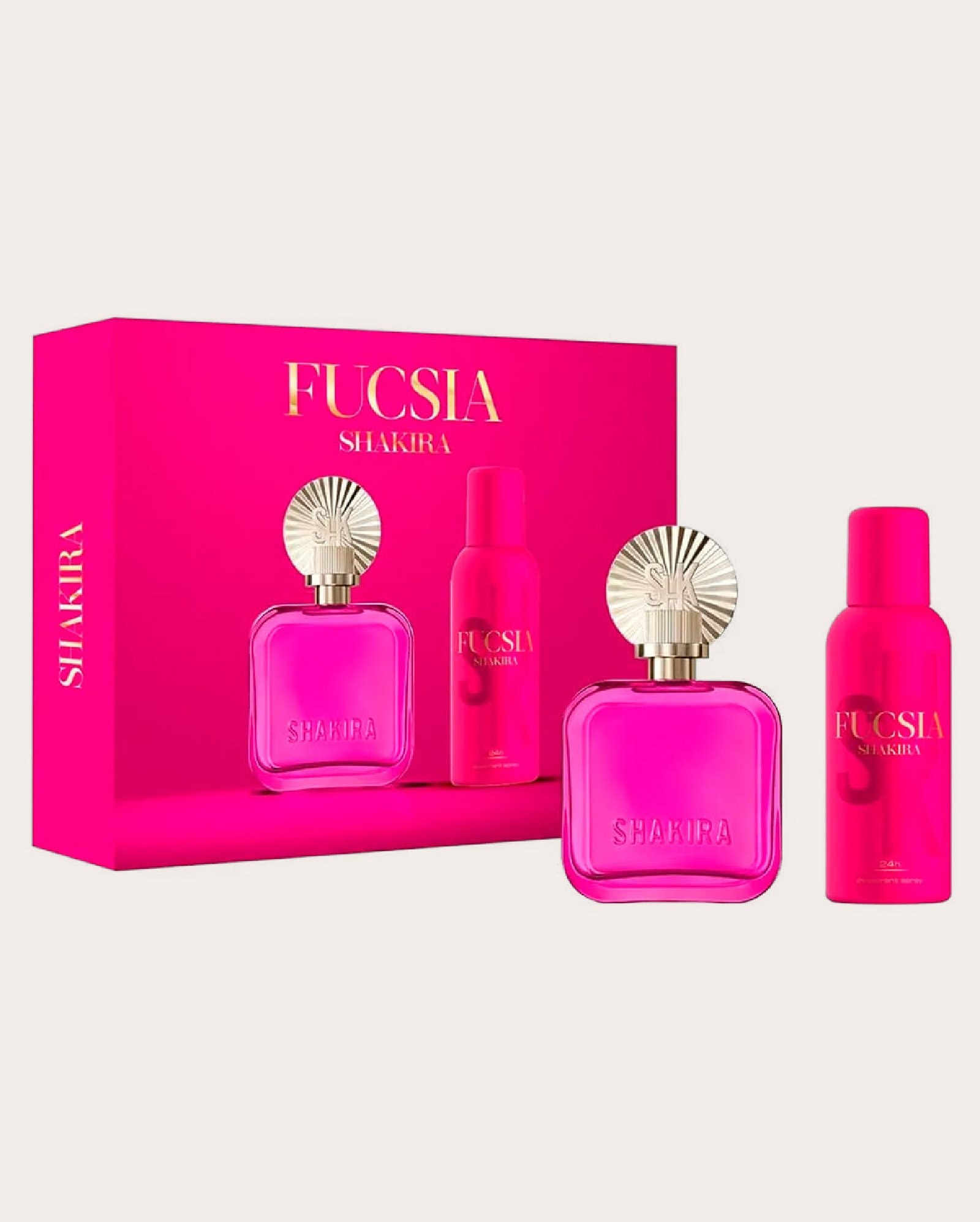Kit perfume feminino Fucsia edp 80ml + desodorante 150ml | Shakira