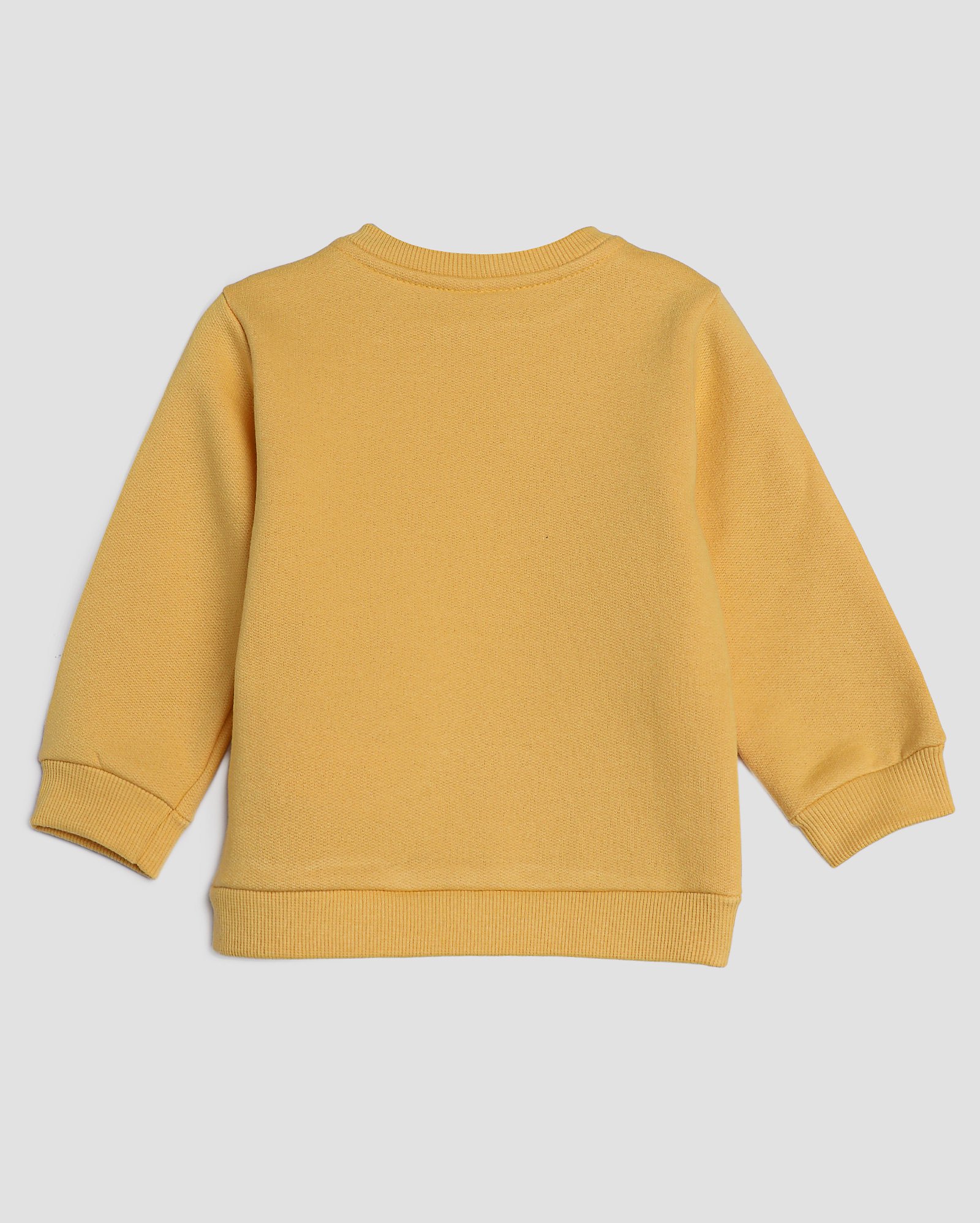 Blusa de moletom bebê lisa amarela | Baby Way