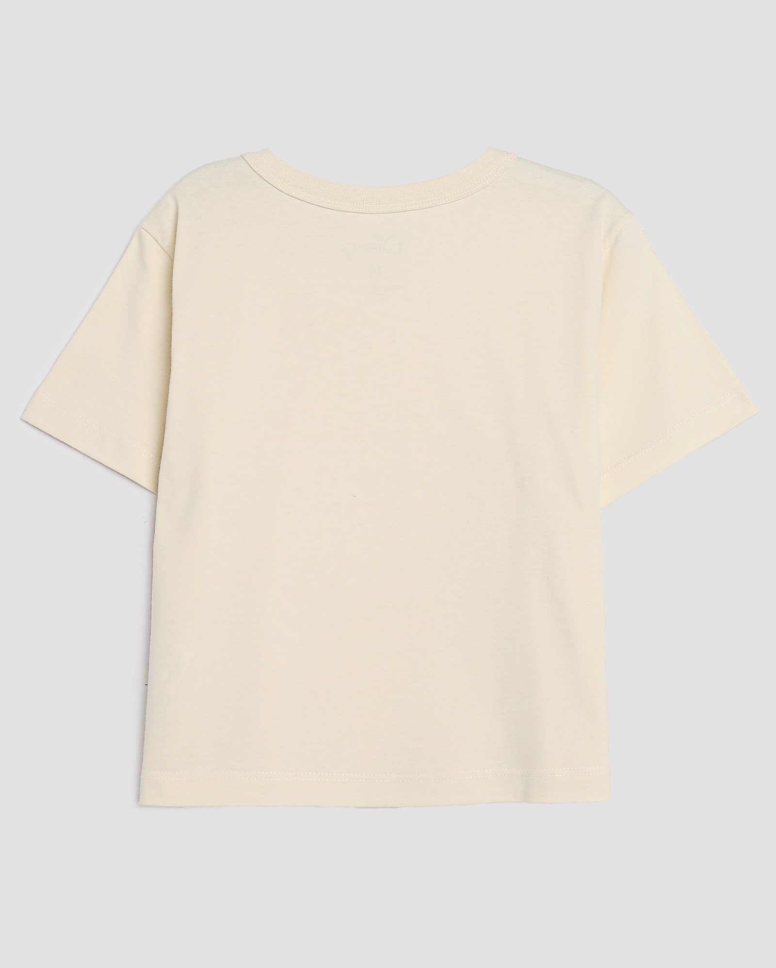 Camiseta cropped juvenil Lilo e Stitch bege | Disney