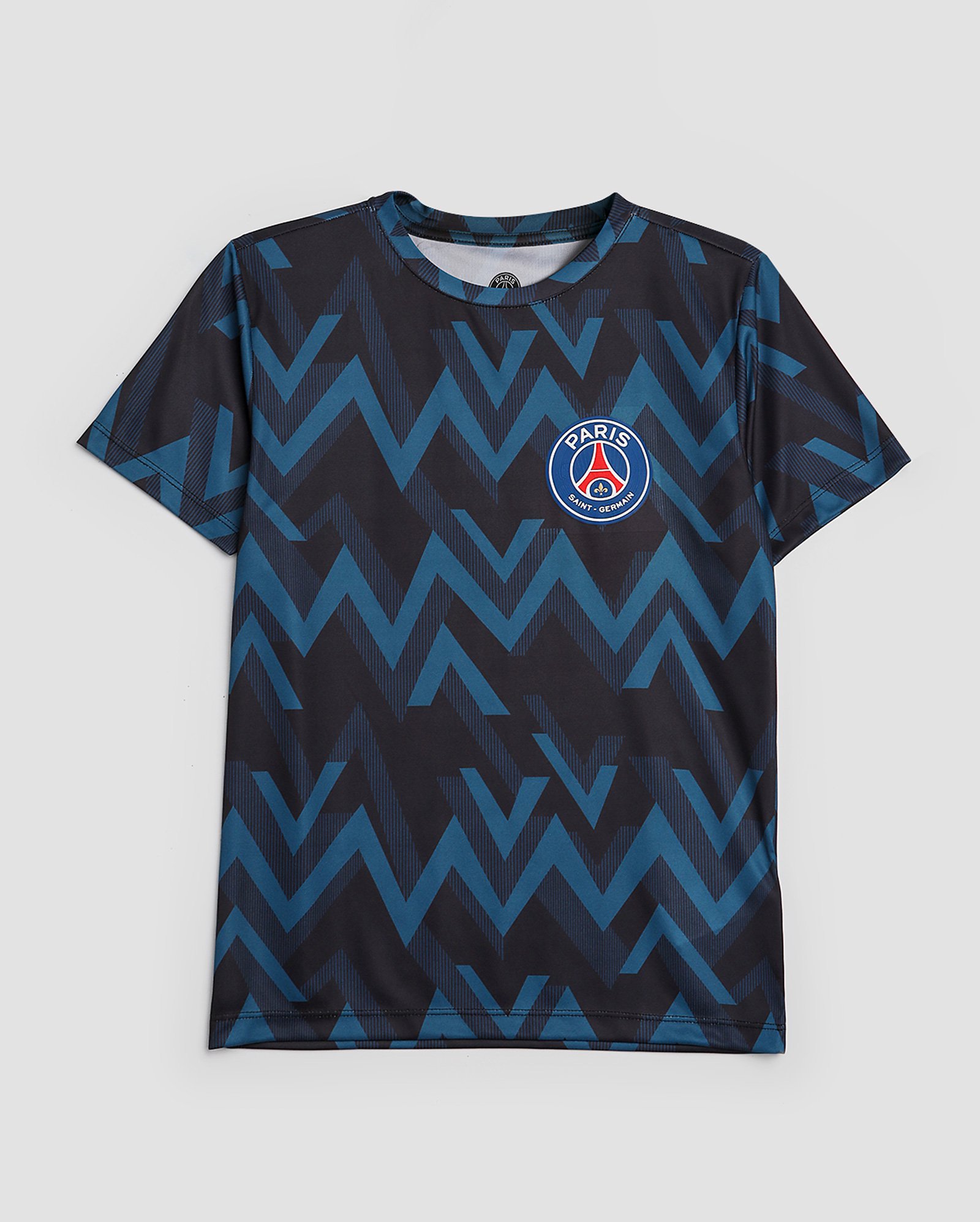 Camiseta juvenil futebol Paris Saint Germain chevron azul