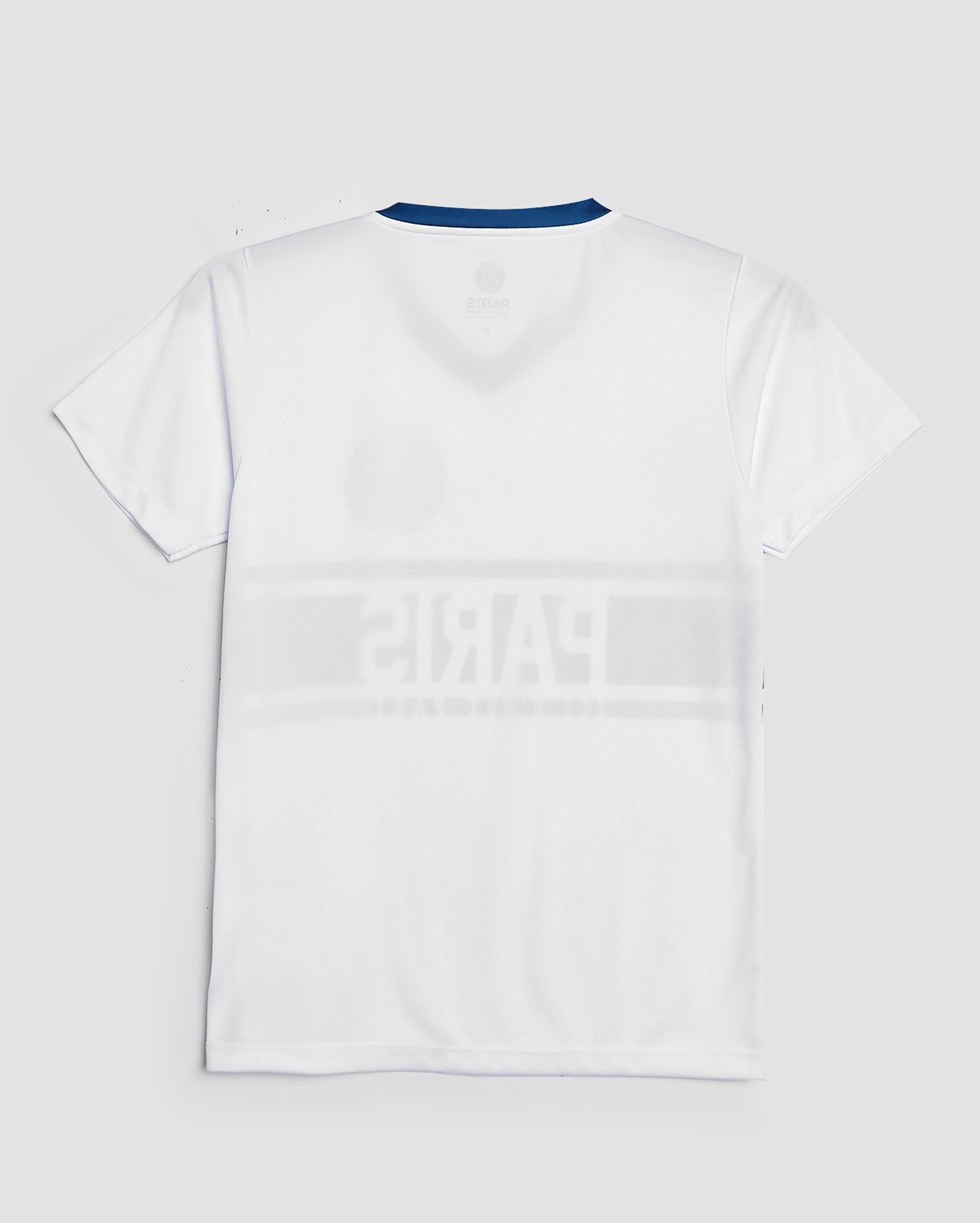 Camiseta juvenil futebol Paris Saint Germain escudo branca