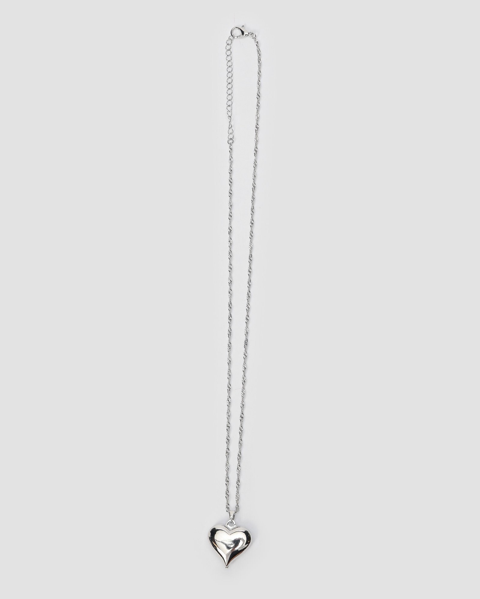 Colares Riachuelo Riachuelo | Colar feminino coração - Prateado