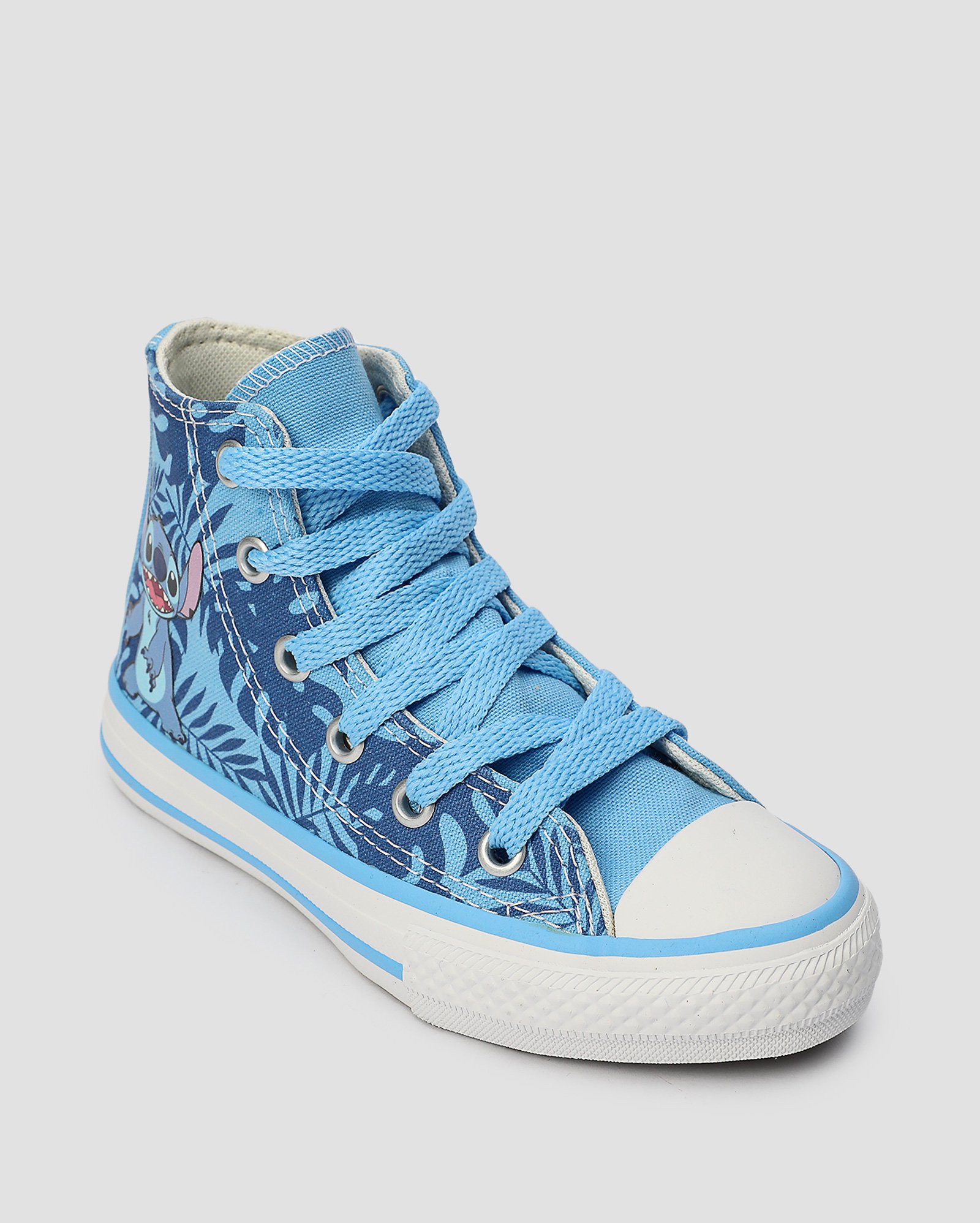 Tênis infantil Chuck Taylor cano alto Stitch azul | Converse All Star
