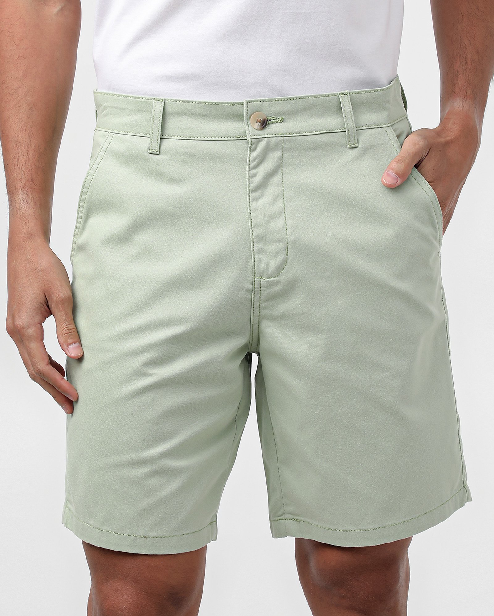 Bermuda sarja masculina chino com bolsos verde | Pool Jeans