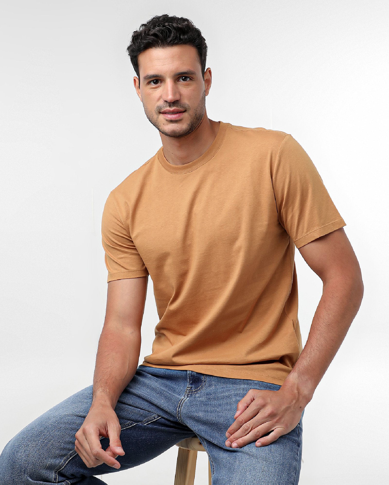 Camiseta masculina tradicional manga curta lisa | Pool