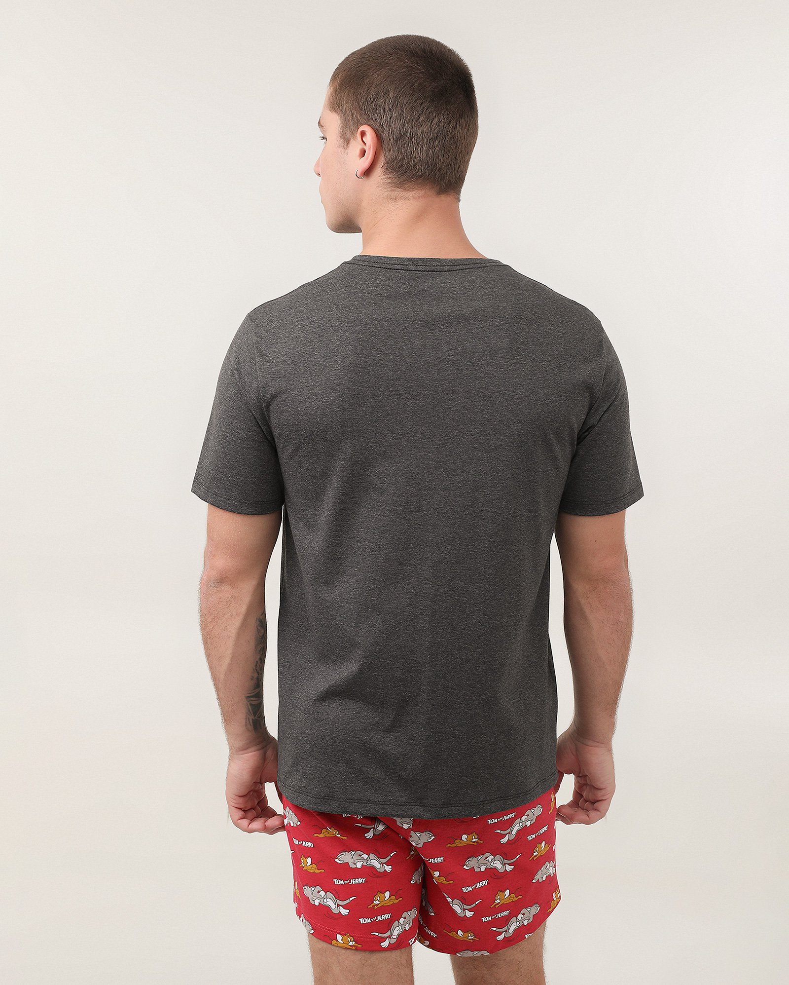 Pijama curto masculino Tom & Jerry mescla multicor | Warner Bros.