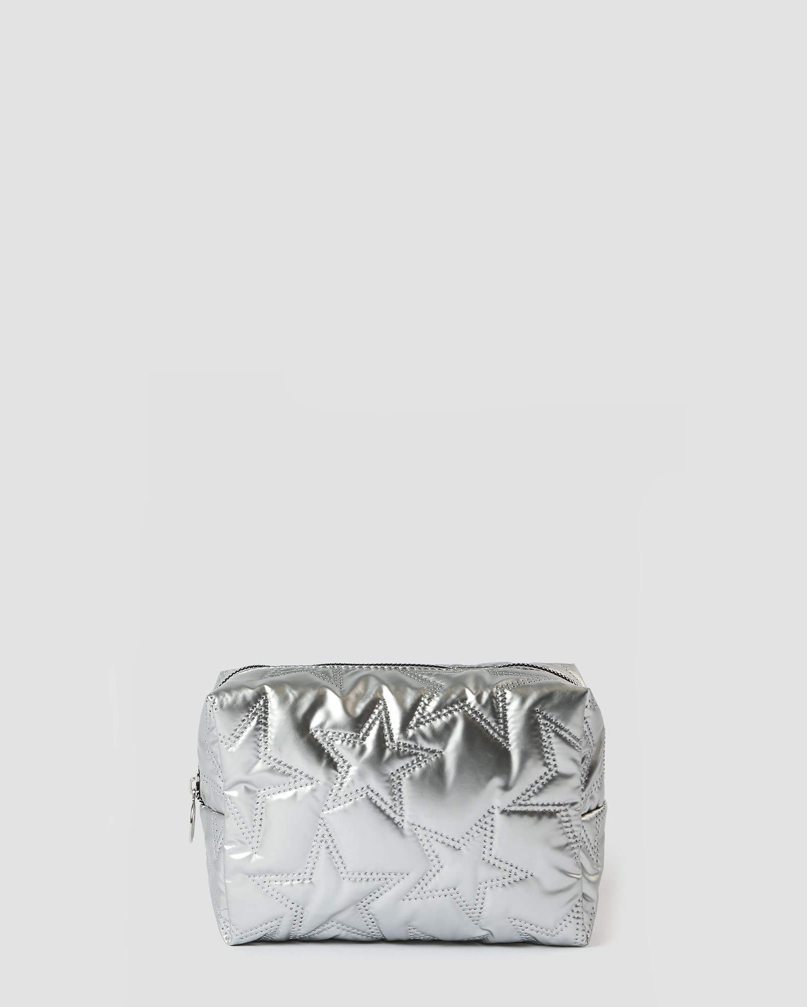 Necessaire matelassê P estrelada prata | Accessori by Riachuelo