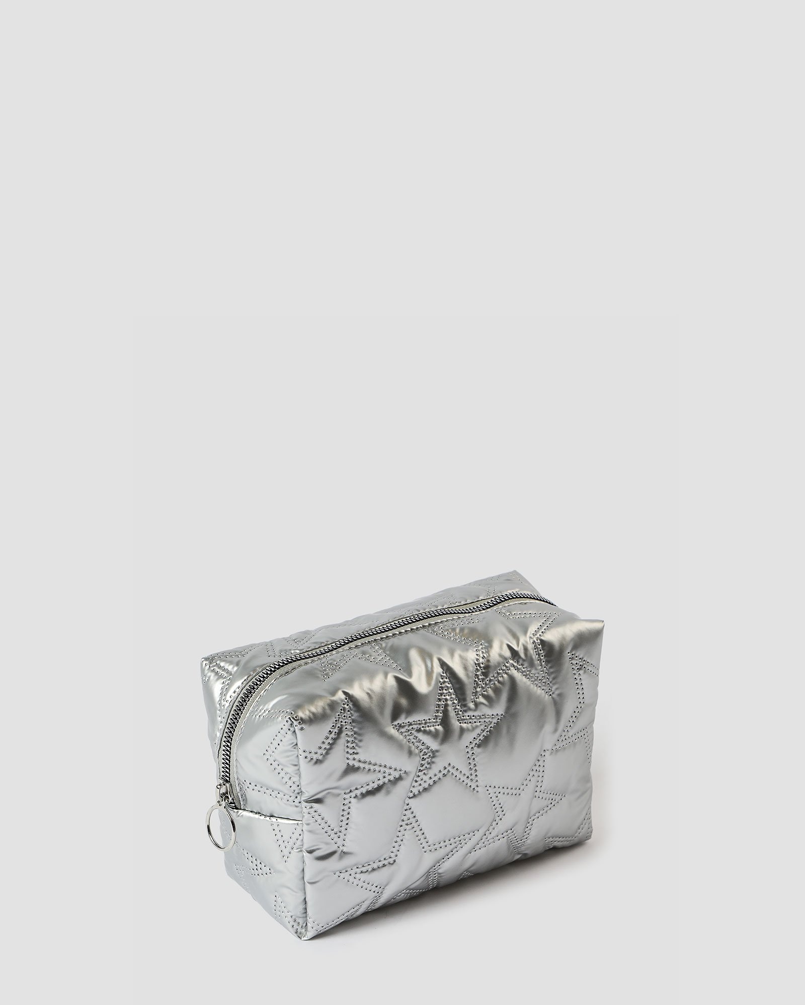 Necessaire matelassê P estrelada prata | Accessori by Riachuelo