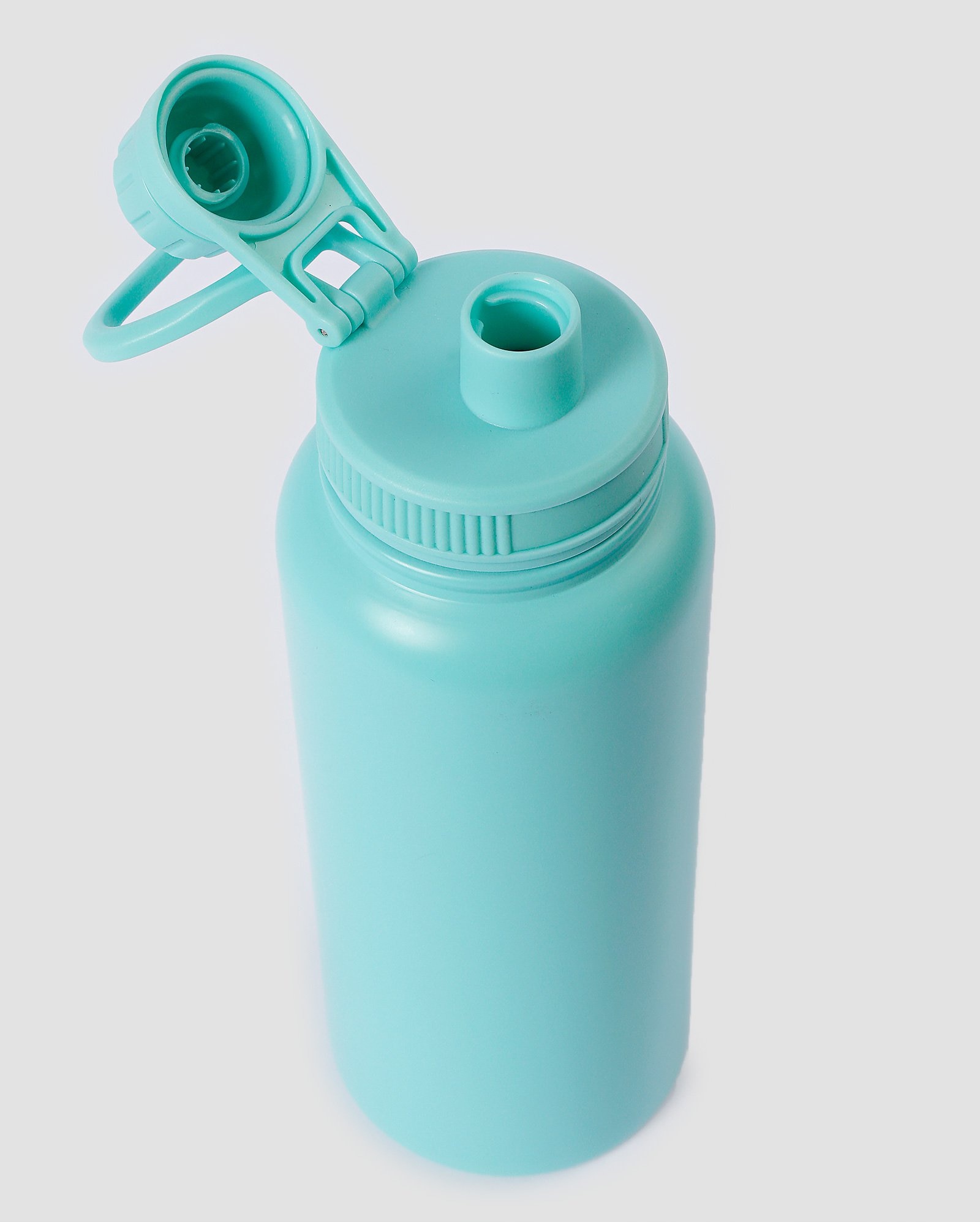 Garrafa squeeze de metal 1L lisa - Azul Turquesa