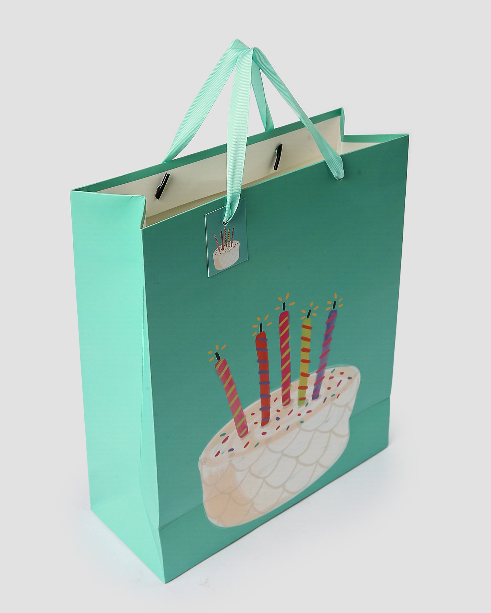 Sacola de presente M Bolo de aniversário azul | Accessori by Riachuelo