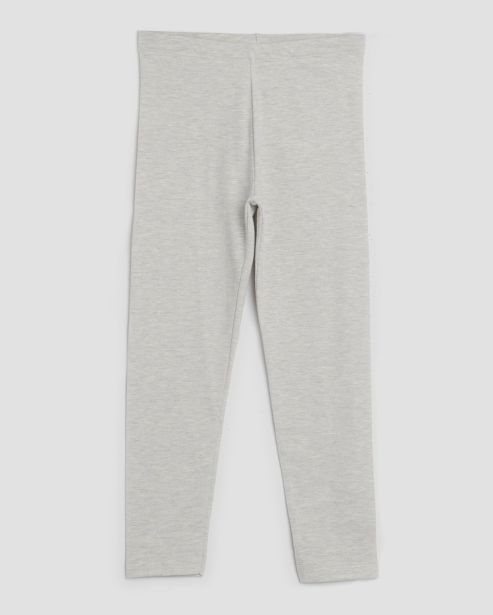 Legging infantil com elástico 4-10A - Cinza Claro Mescla