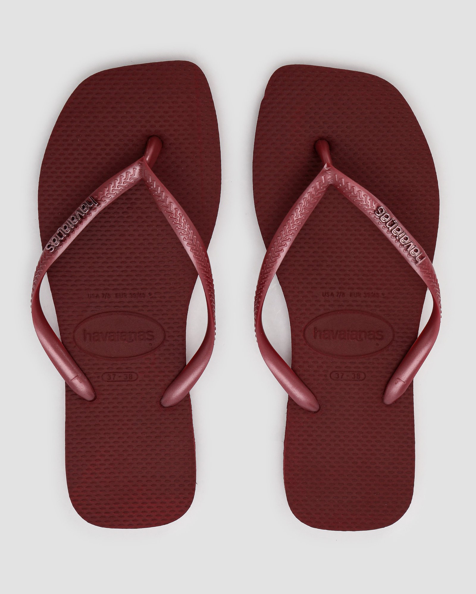 Chinelo feminino Slim Square vermelha | Havaianas