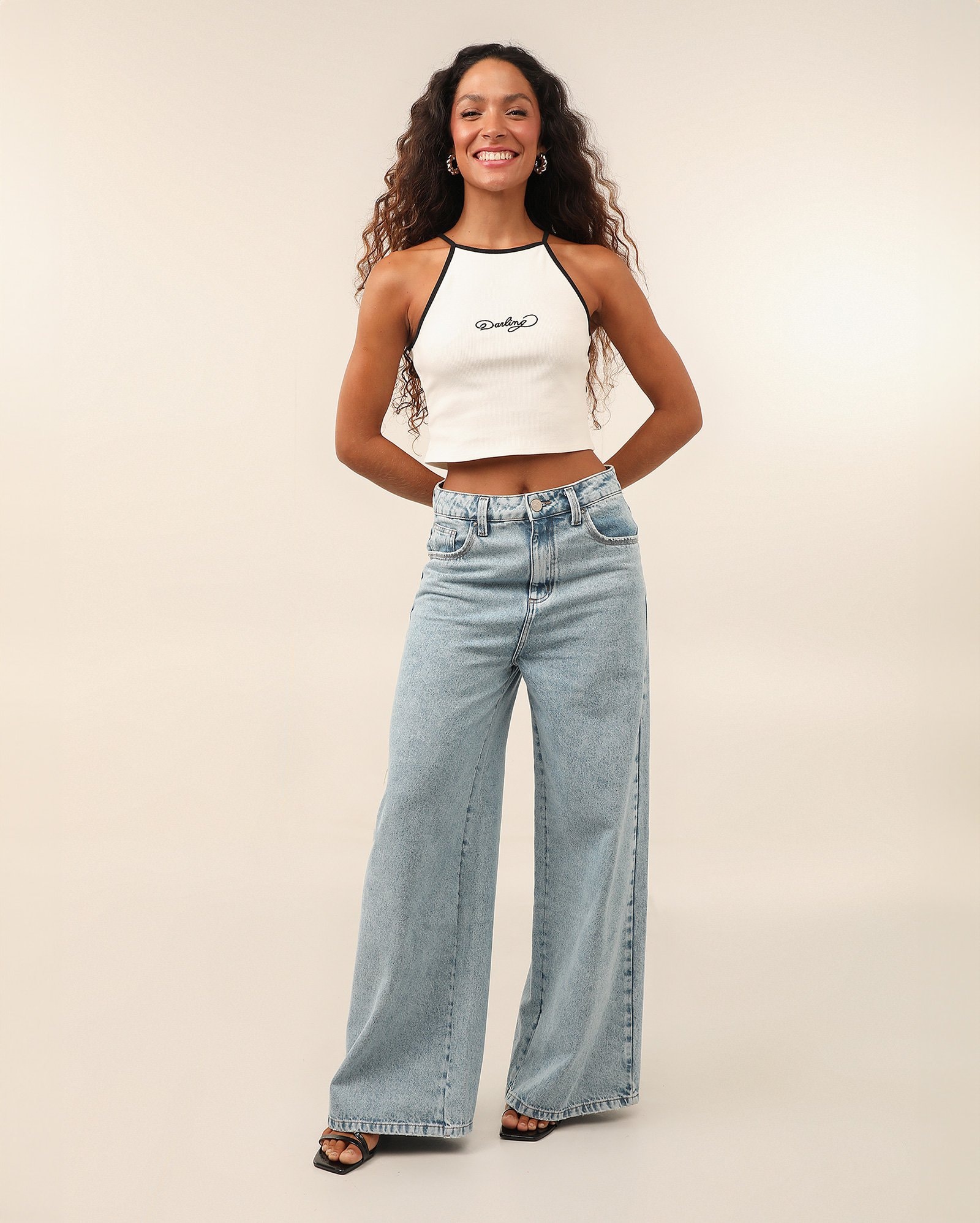 Regata cropped canelada darling - Branco | Makai + Riachuelo — foto 5
