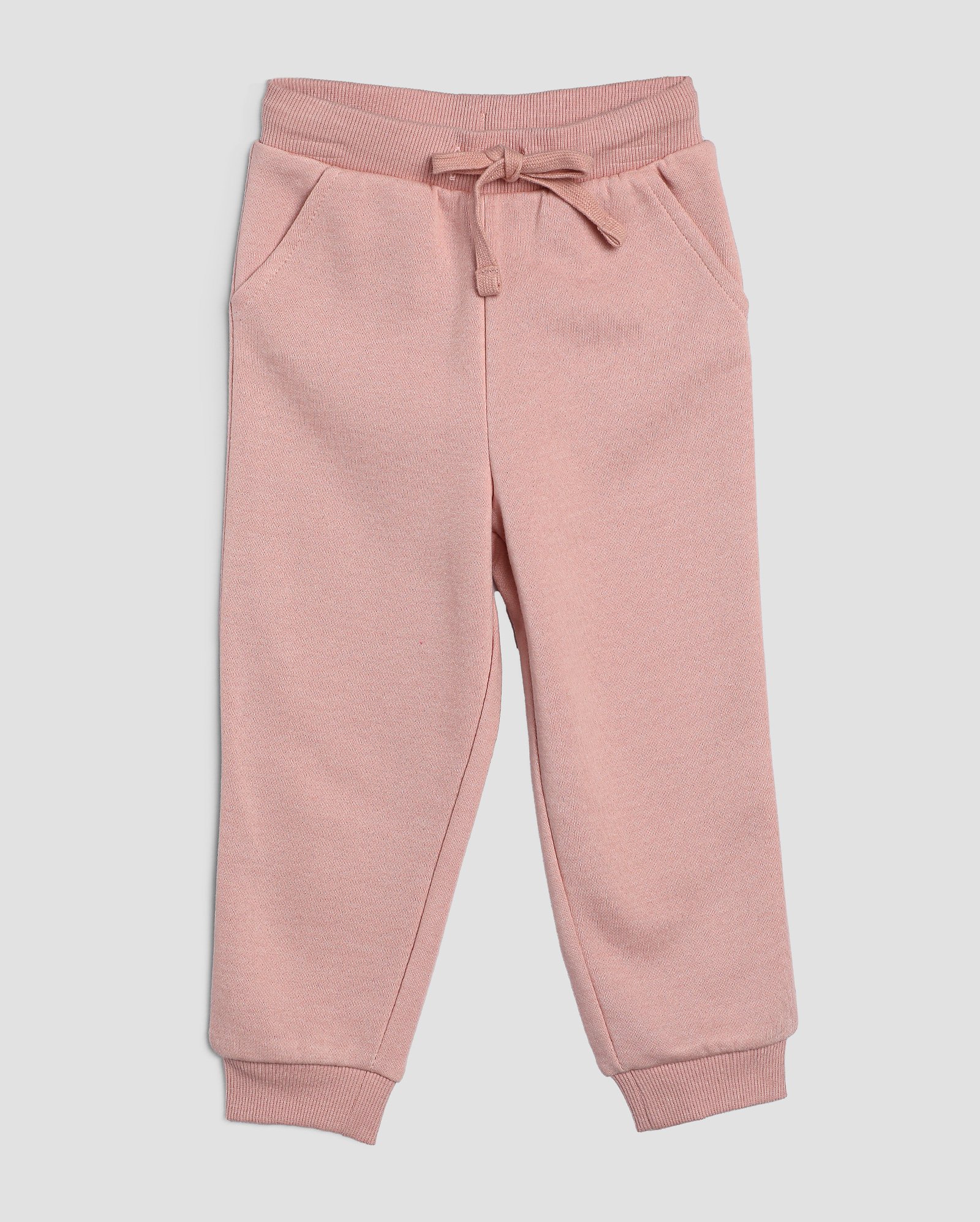Calça de moletom infantil jogger com felpa 1-4A - Rosa Claro | Pool Kids