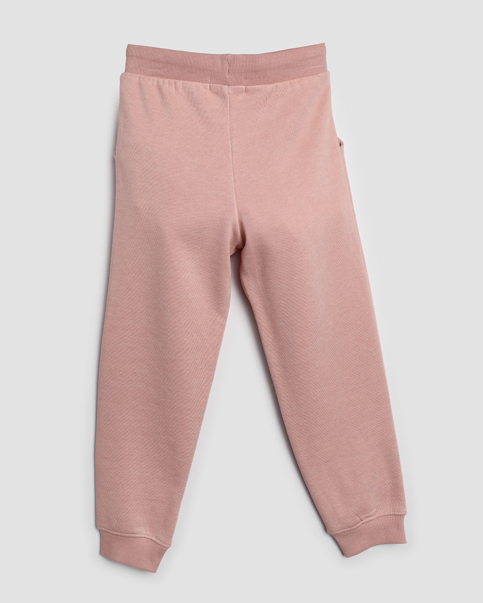 Calça de moletom infantil jogger com felpa 4-10A - Rosa Claro | Pool Kids