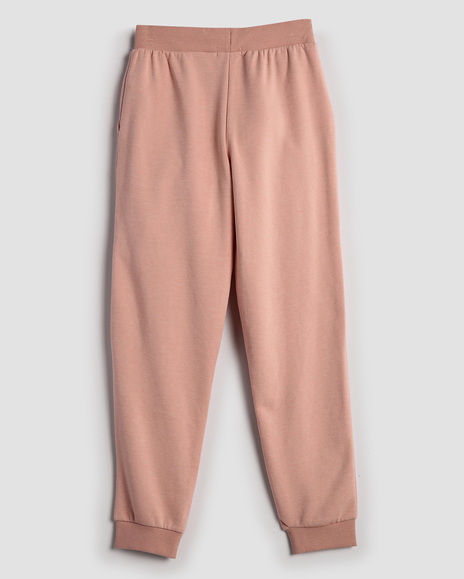 Calça de moletom juvenil jogger com felpa e amarração - Rosa Claro | Pool