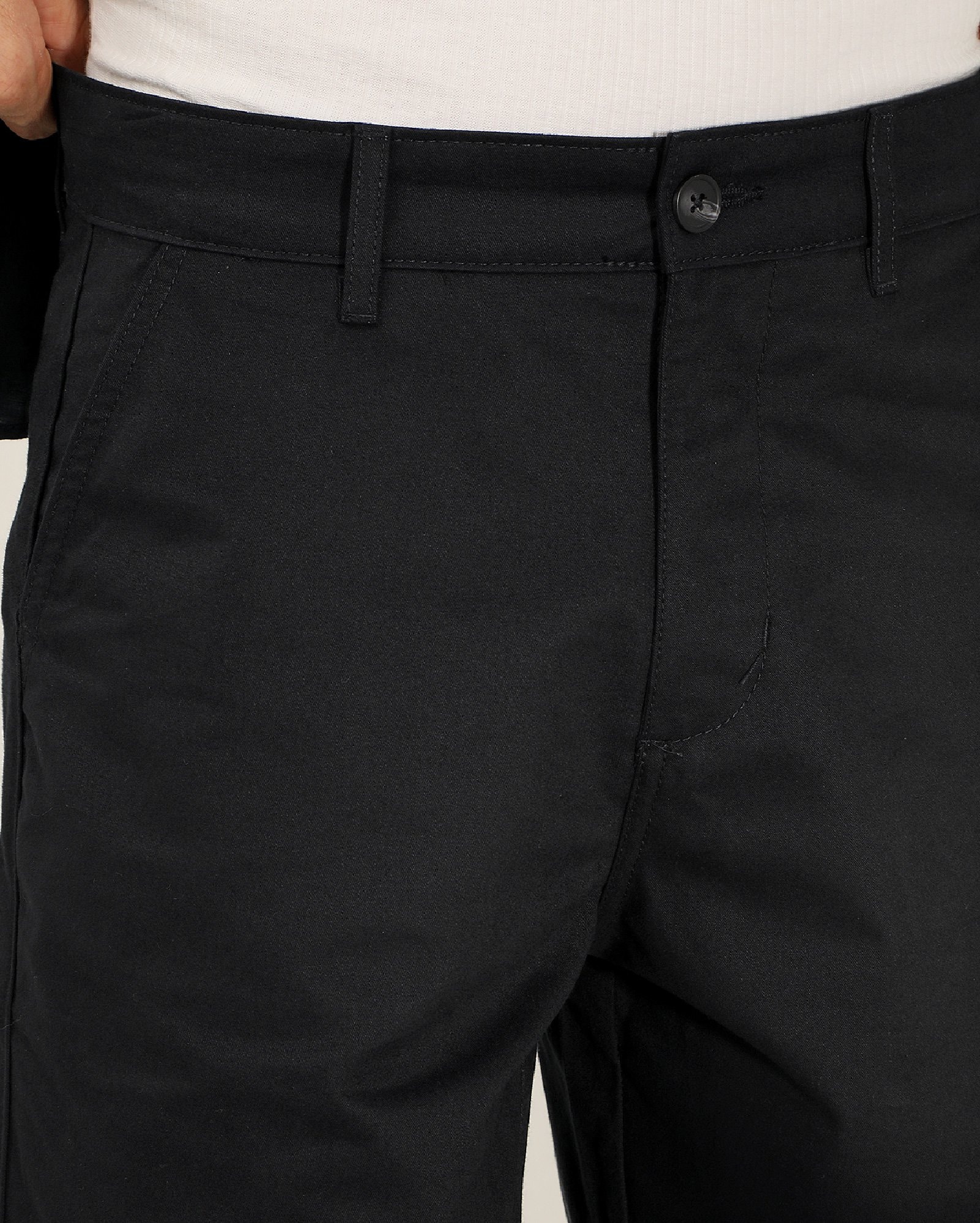 Bermuda sarja masculina reta chino - Azul Escuro | Pool Jeans — foto 5