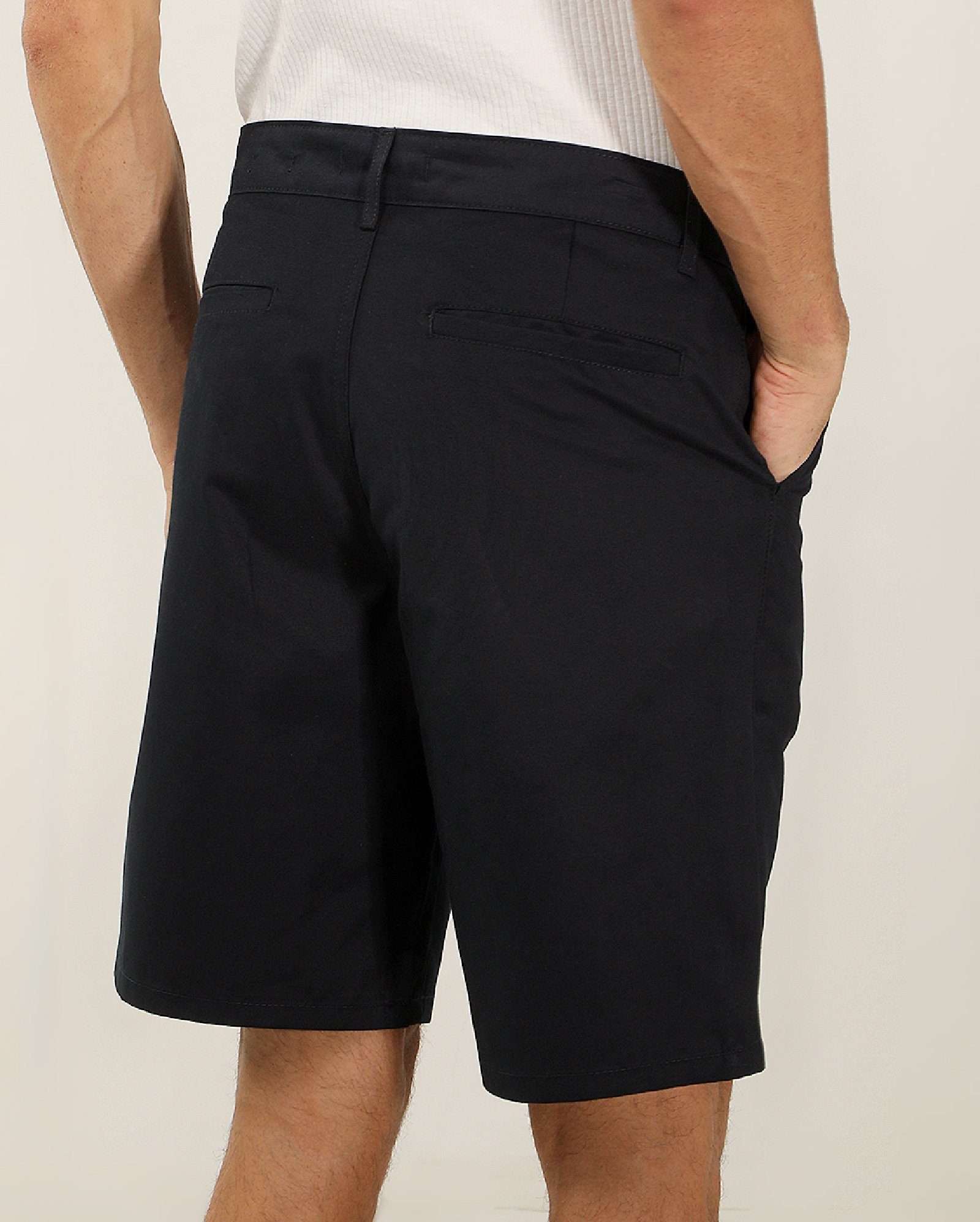 Bermuda sarja masculina reta chino - Azul Escuro | Pool Jeans — foto 3