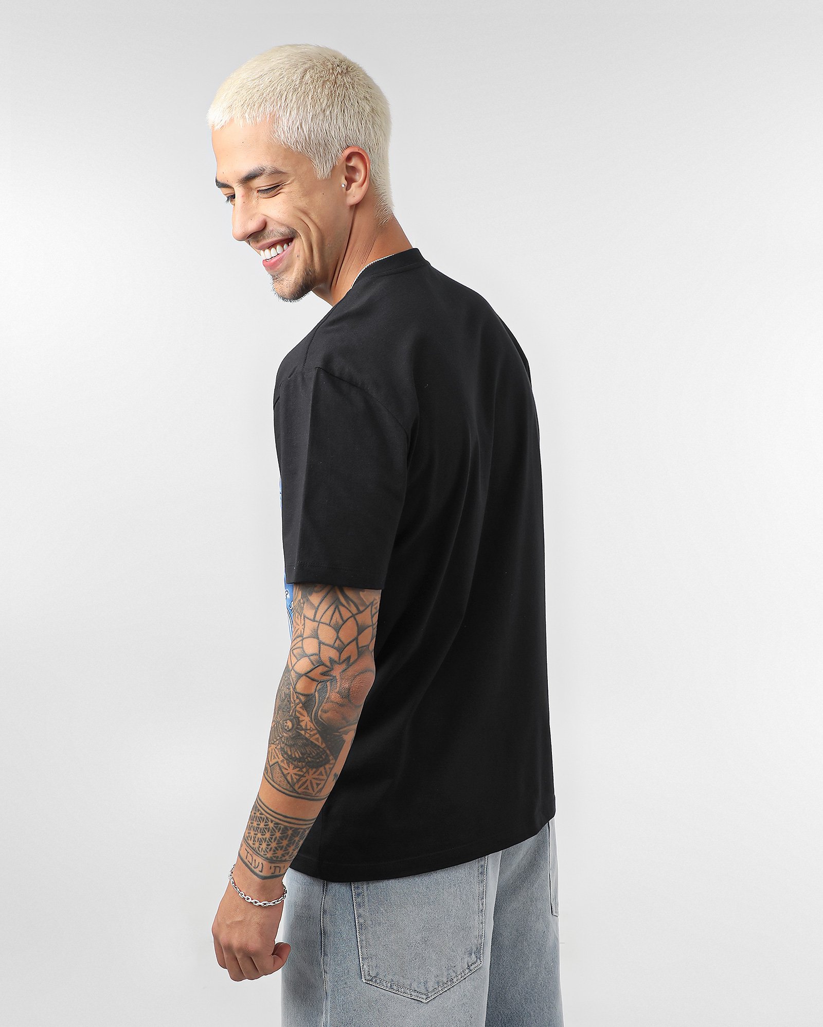 Camiseta masculina Divertida Mente Tristeza preta | FANLAB — foto 3