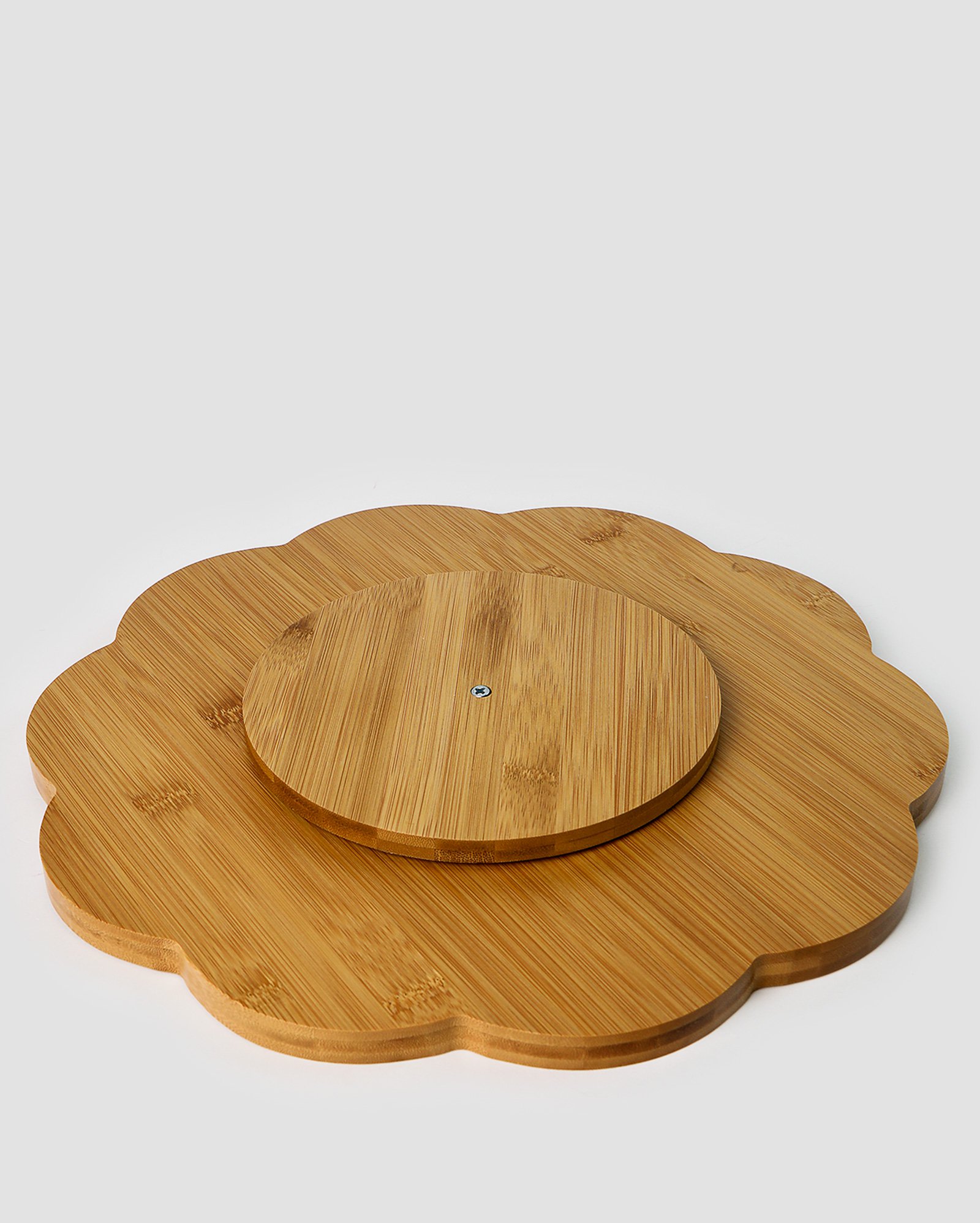 Prato giratório de bambu Catarina 35cm bege | Casa Riachuelo