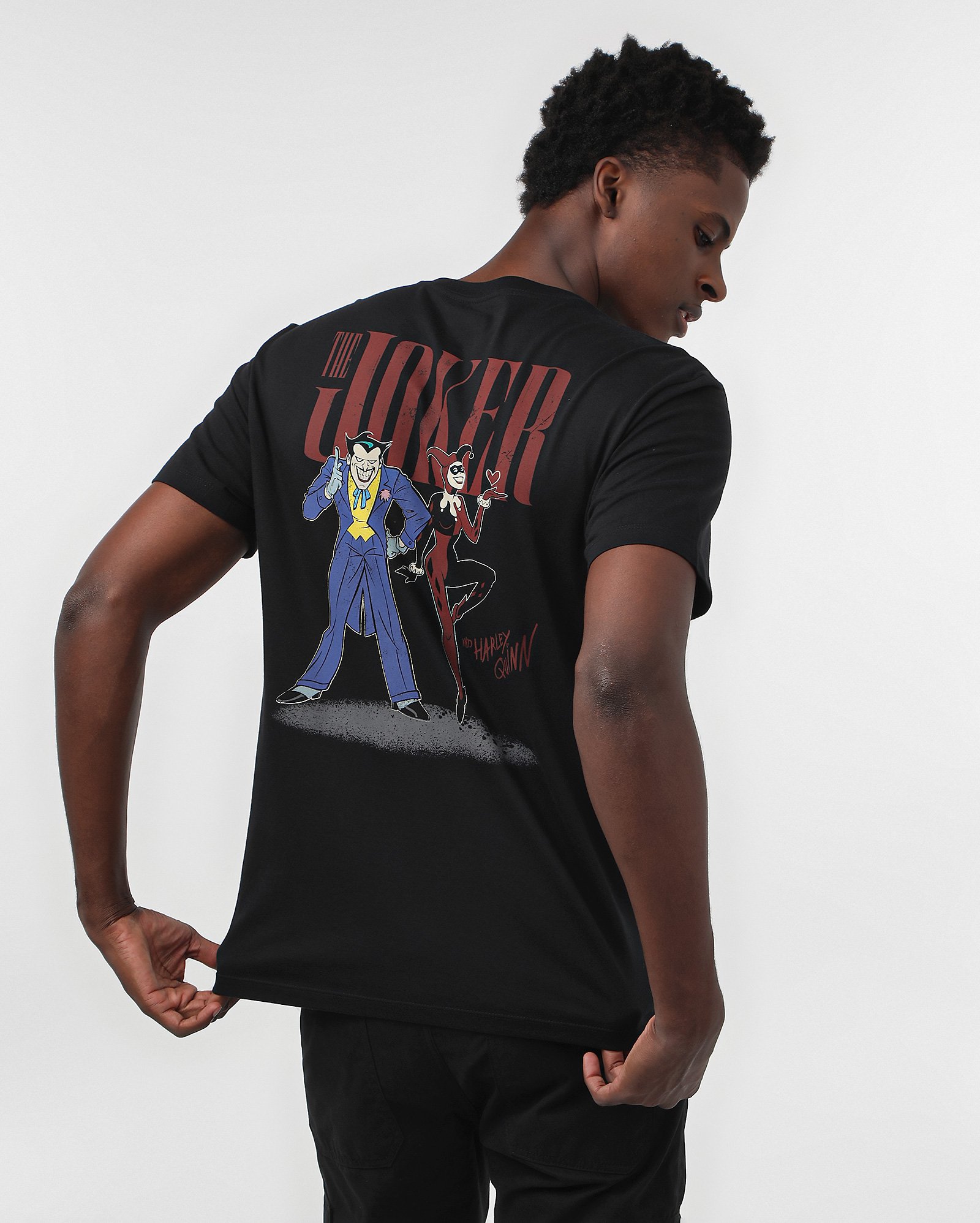 Camiseta masculina The Joker and Harleyquinn preta | FANLAB
