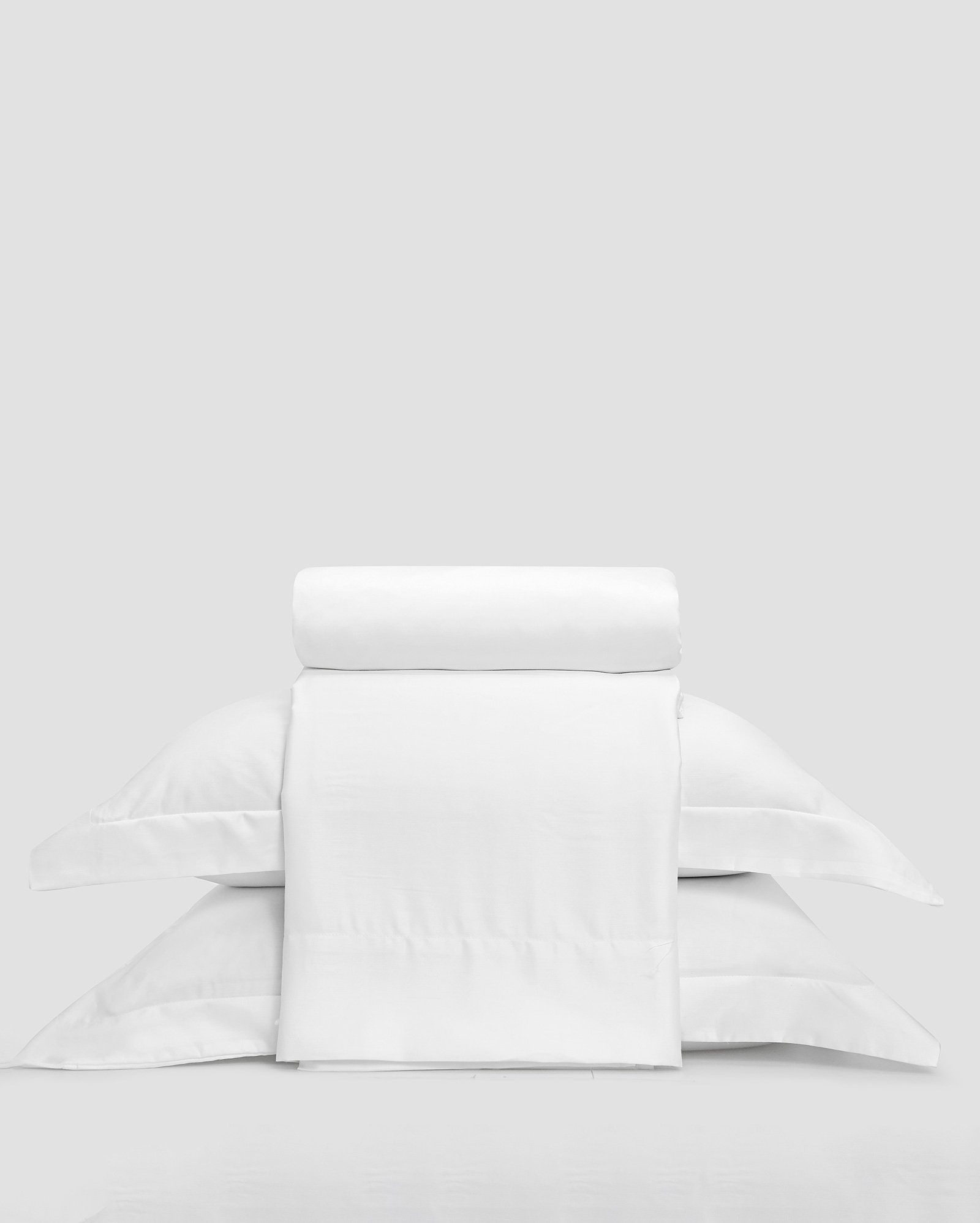 Jogo de cama queen 1000 fios liso branco | Casa Riachuelo