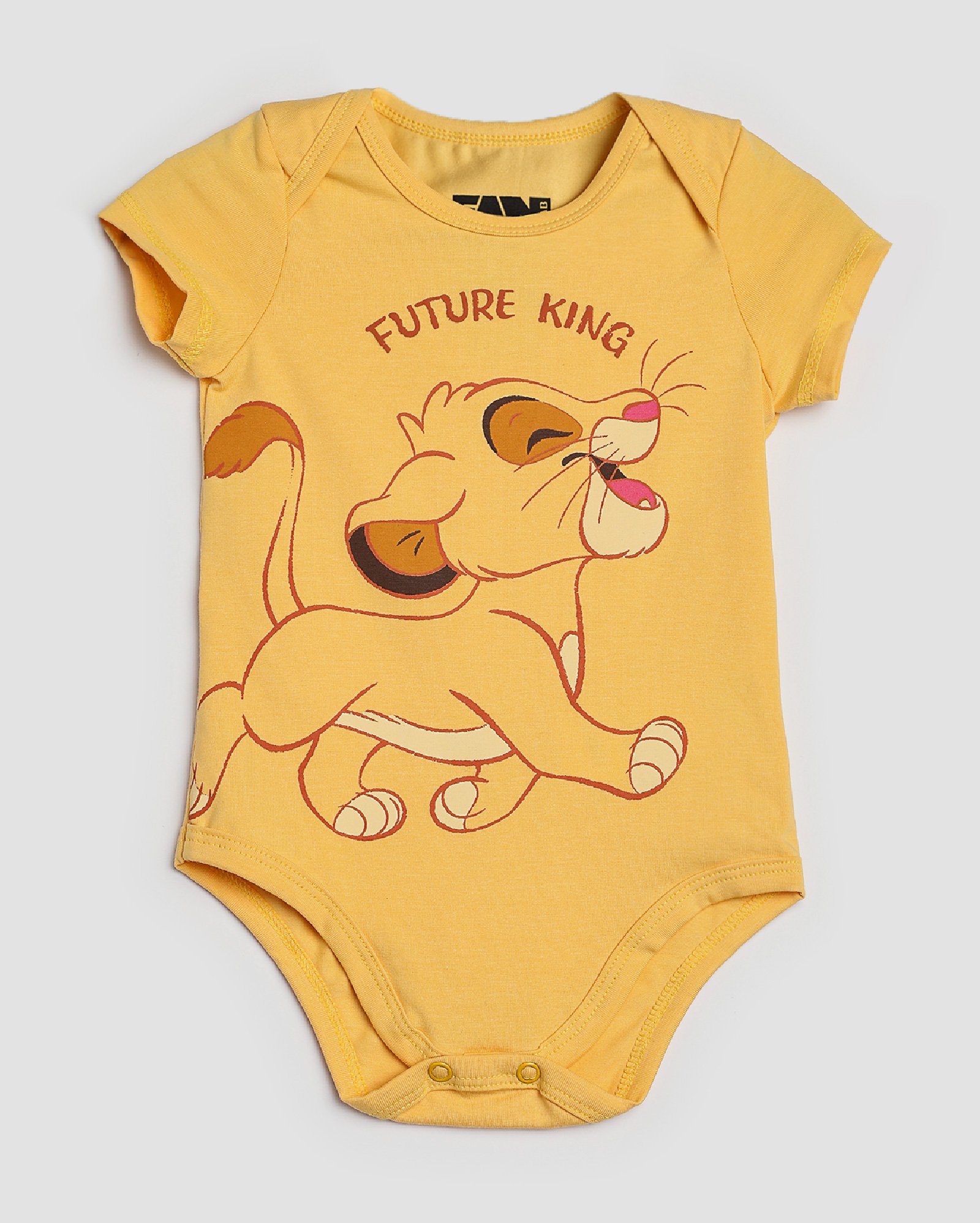 Body bebê Disney O Rei Leão Simba amarelo | FANLAB