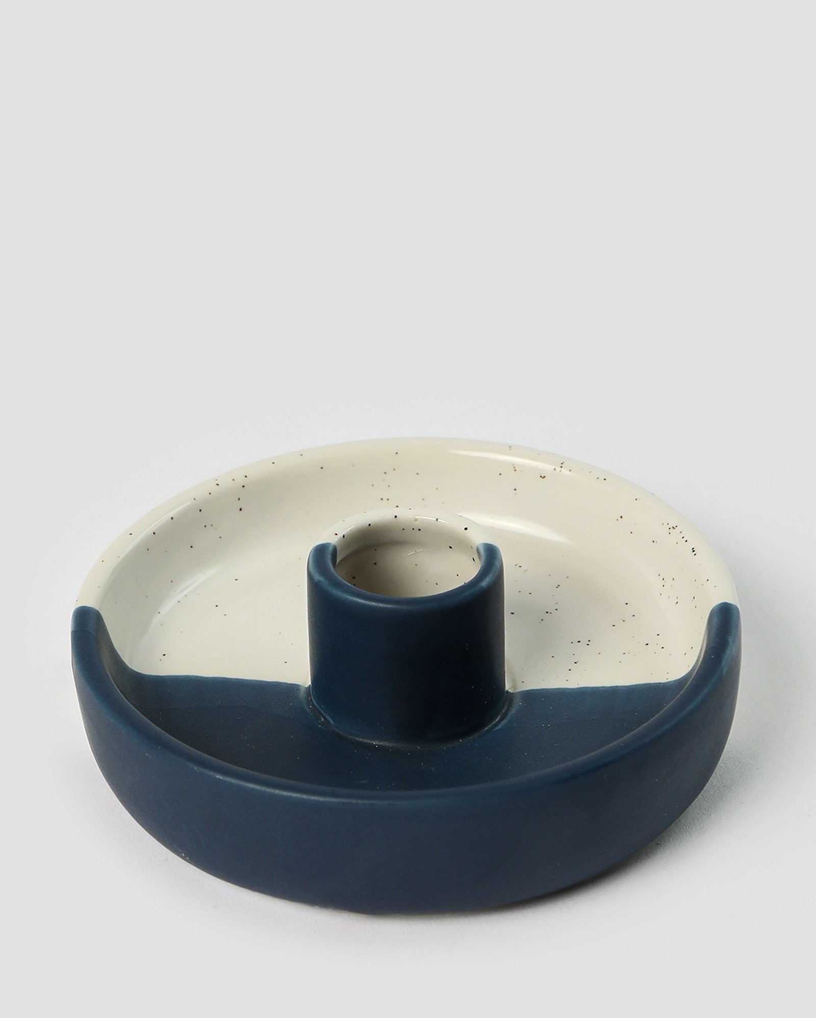 Porta-vela castiçal de cerâmica Fabricio 10cm multicor | Casa Riachuelo