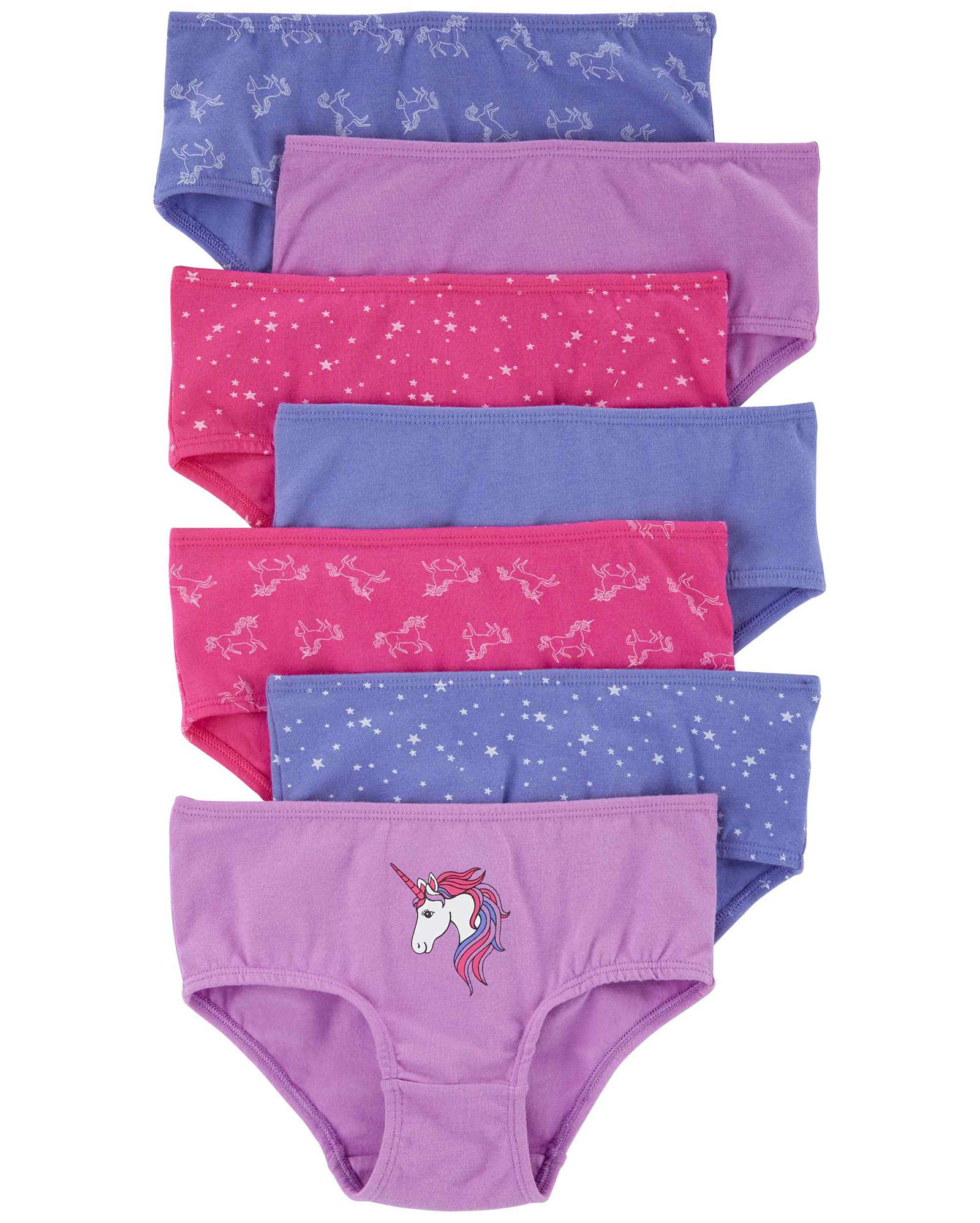 Kit calcinha infantil 7 peças unicórnios multicor | Carter's