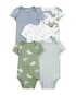 Kit body bebê 5 peças dinossauro listrado multicor | Carter's