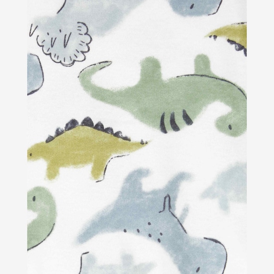 Kit body bebê 5 peças dinossauro listrado multicor | Carter's