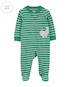 Macacão bebê foca listrada verde | Carter's