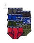 Kit cueca infantil 7 peças slip camuflada multicor | Carter's