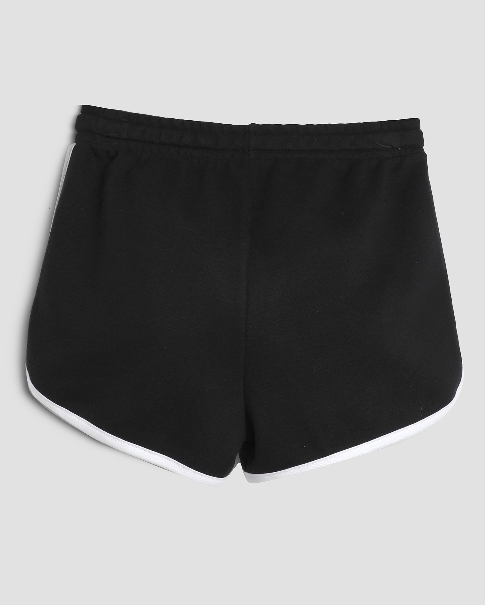 Short de moletom juvenil cós elástico e cordão - Preto | Pool