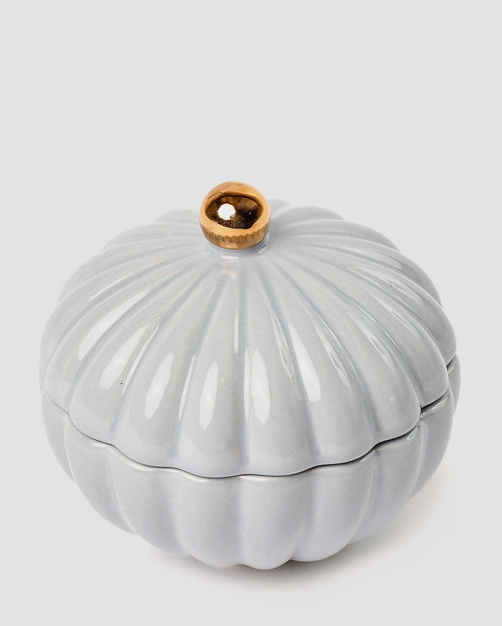 Pote decorativo com tampa Felicia azul | Casa Riachuelo