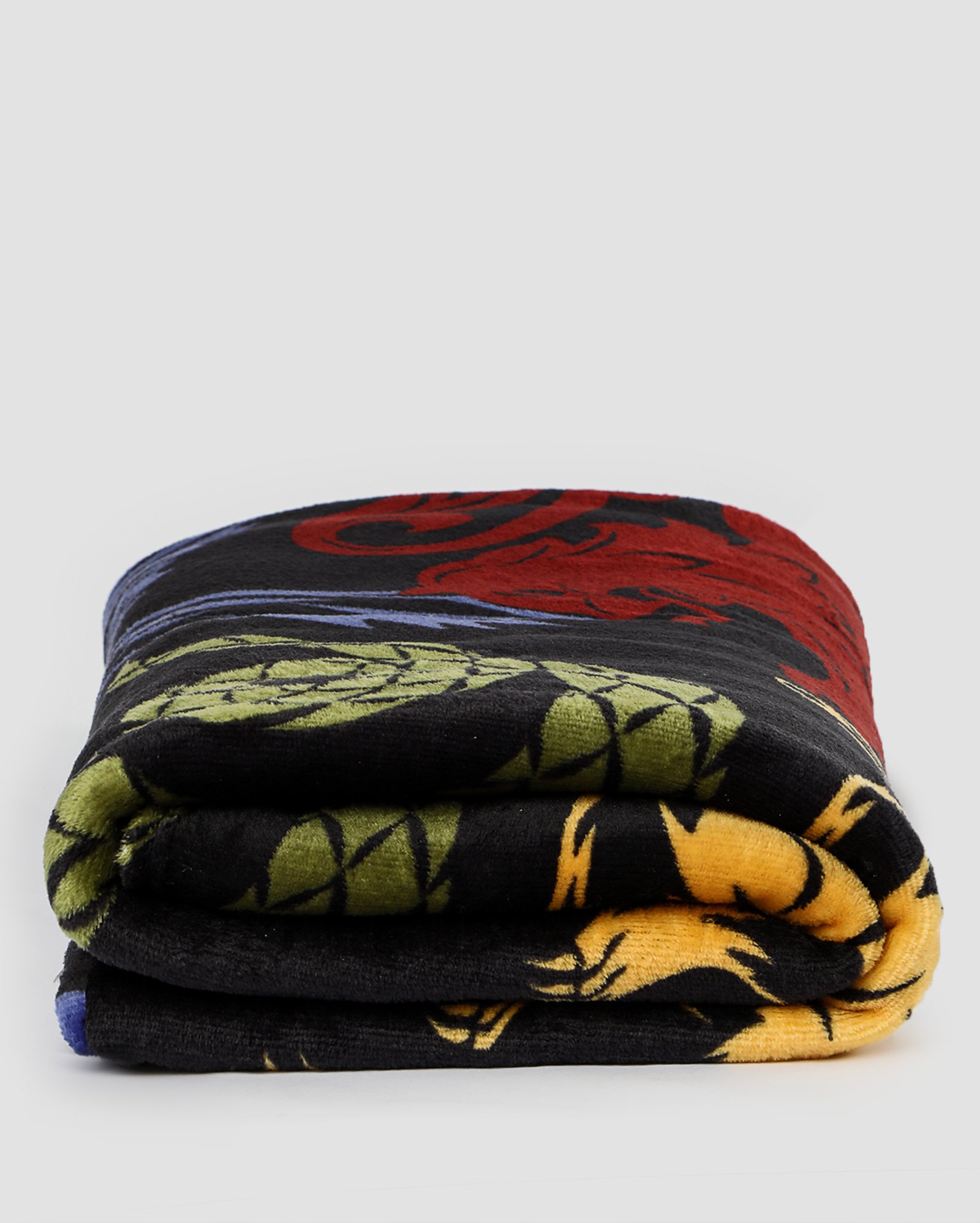 Manta casal fleece de microfibra logo casas Harry Potter multicor | Casa Riachuelo