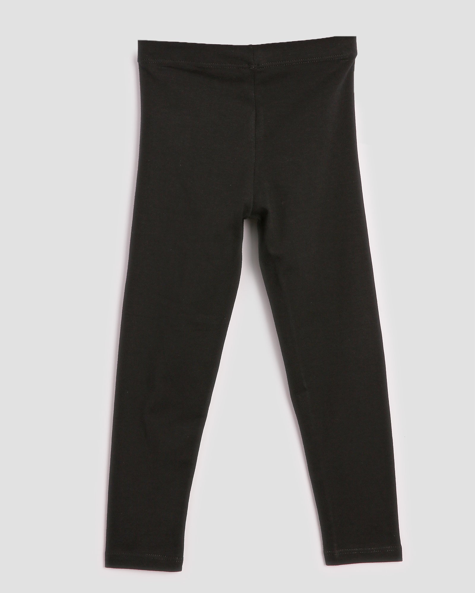 Calça legging infantil com elástico 4-10A - Preto