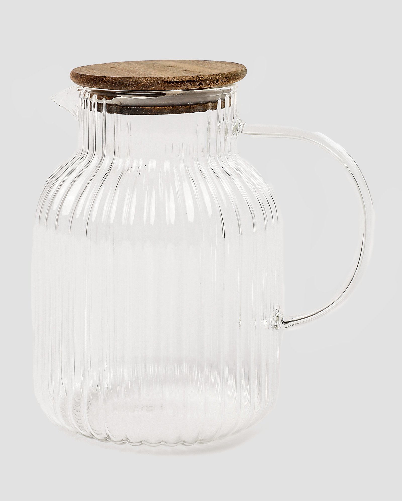 Jarra de vidro com frizos Classic com tampa 1,5L | Casa Riachuelo