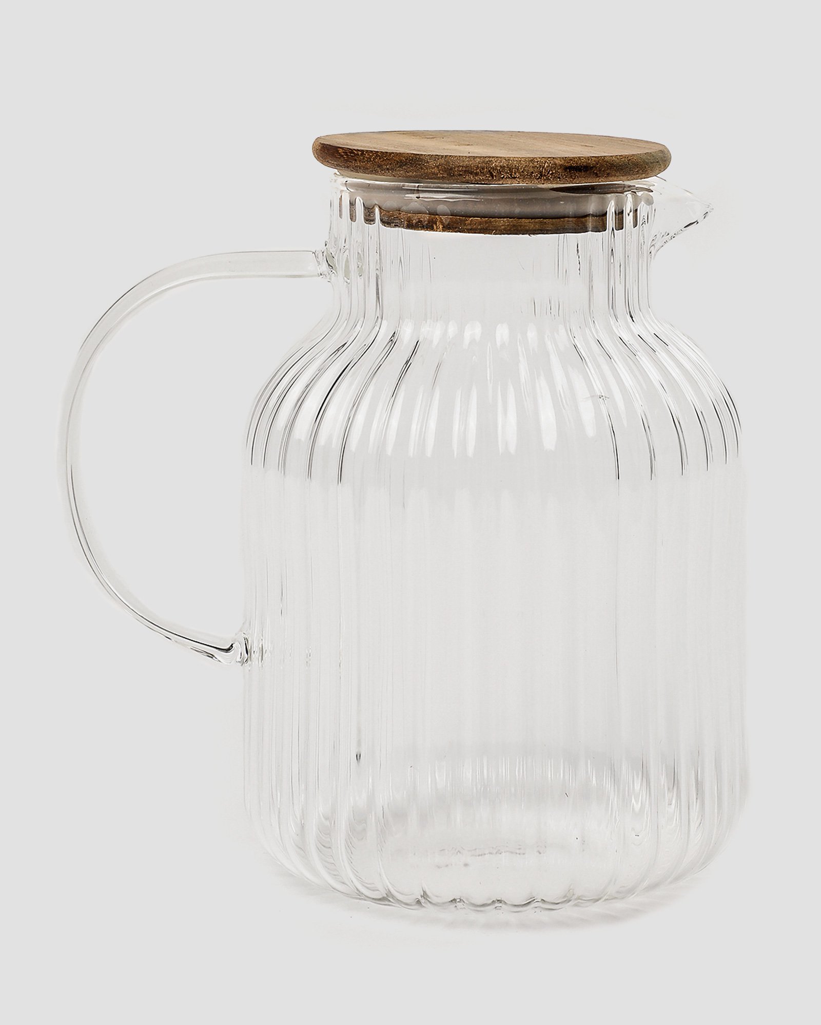 Jarra de vidro com frizos Classic com tampa 1,5L | Casa Riachuelo
