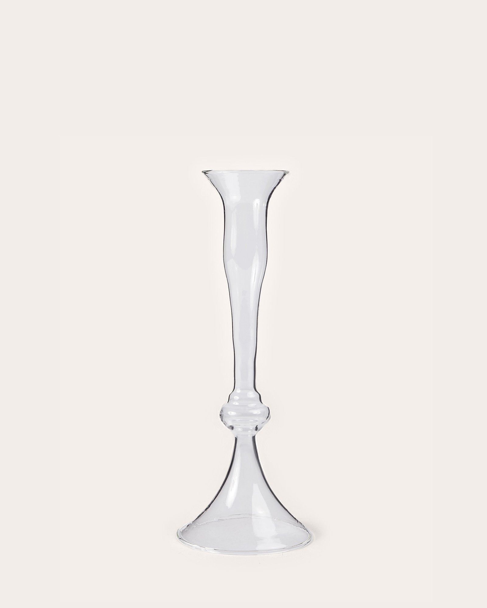 Porta-vela castiçal Classic em vidro 22cm | Casa Riachuelo