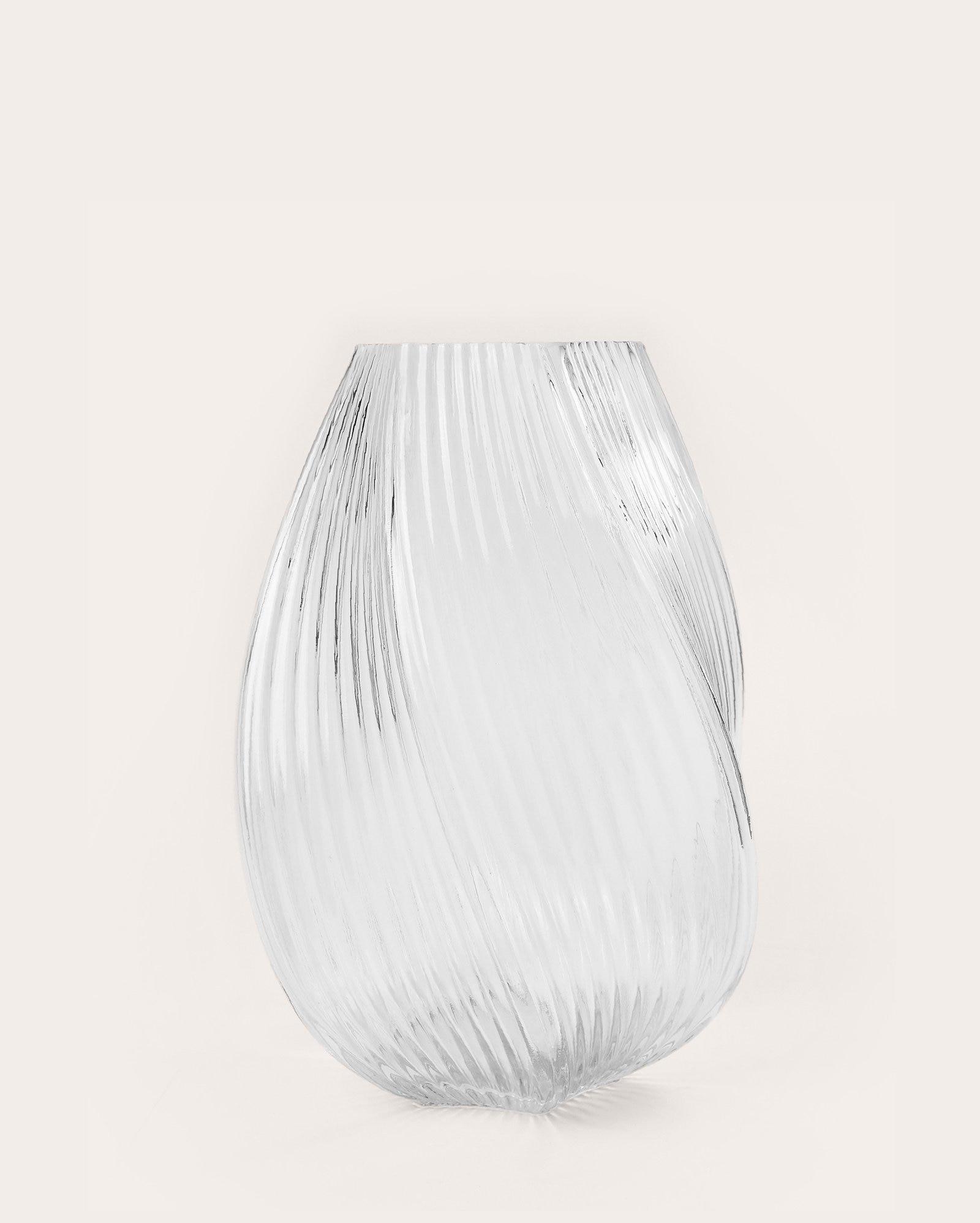 Vaso de vidro M geométrico Fabricio 25x17cm | Casa Riachuelo