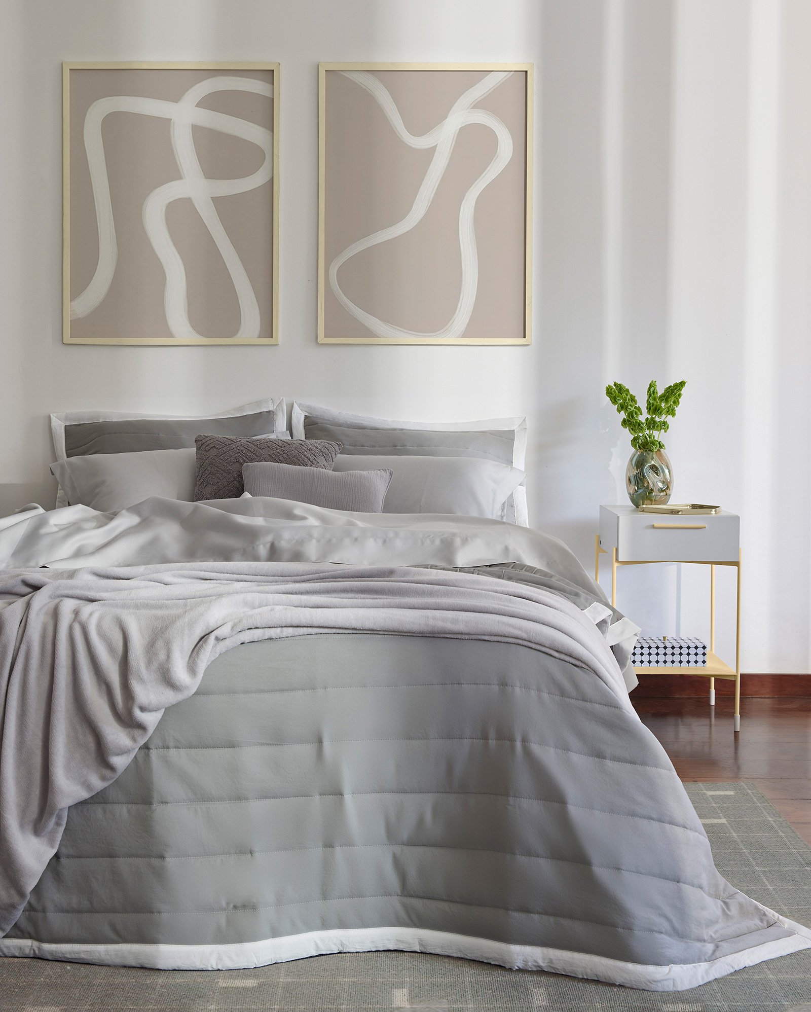 Manta casal fleece de microfibra Smoke - CASAL Cinza Claro | Casa Riachuelo