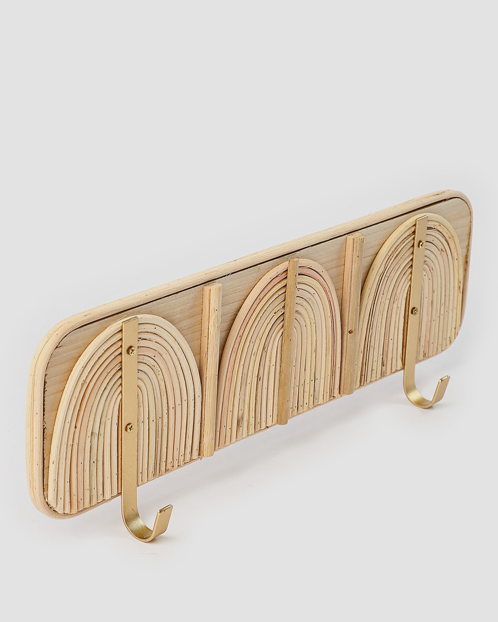 Gancho de parede de madeira Fabricio 35cm bege | Casa Riachuelo