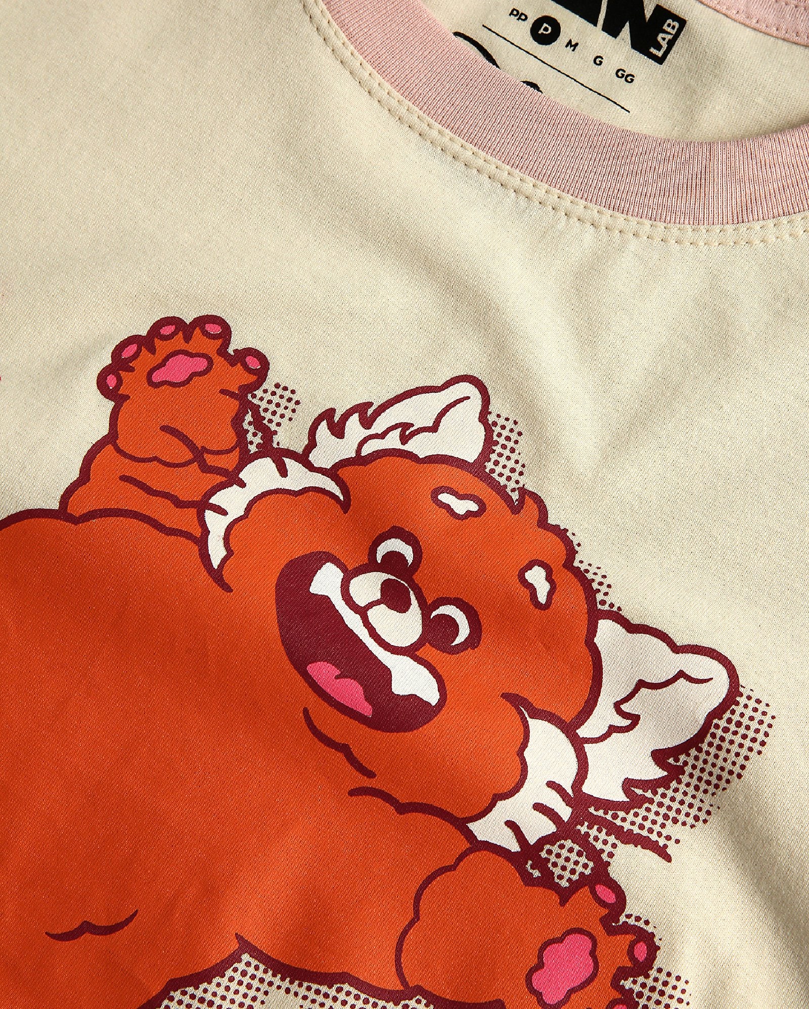 Camiseta feminina Disney panda Red bege | FANLAB — foto 3