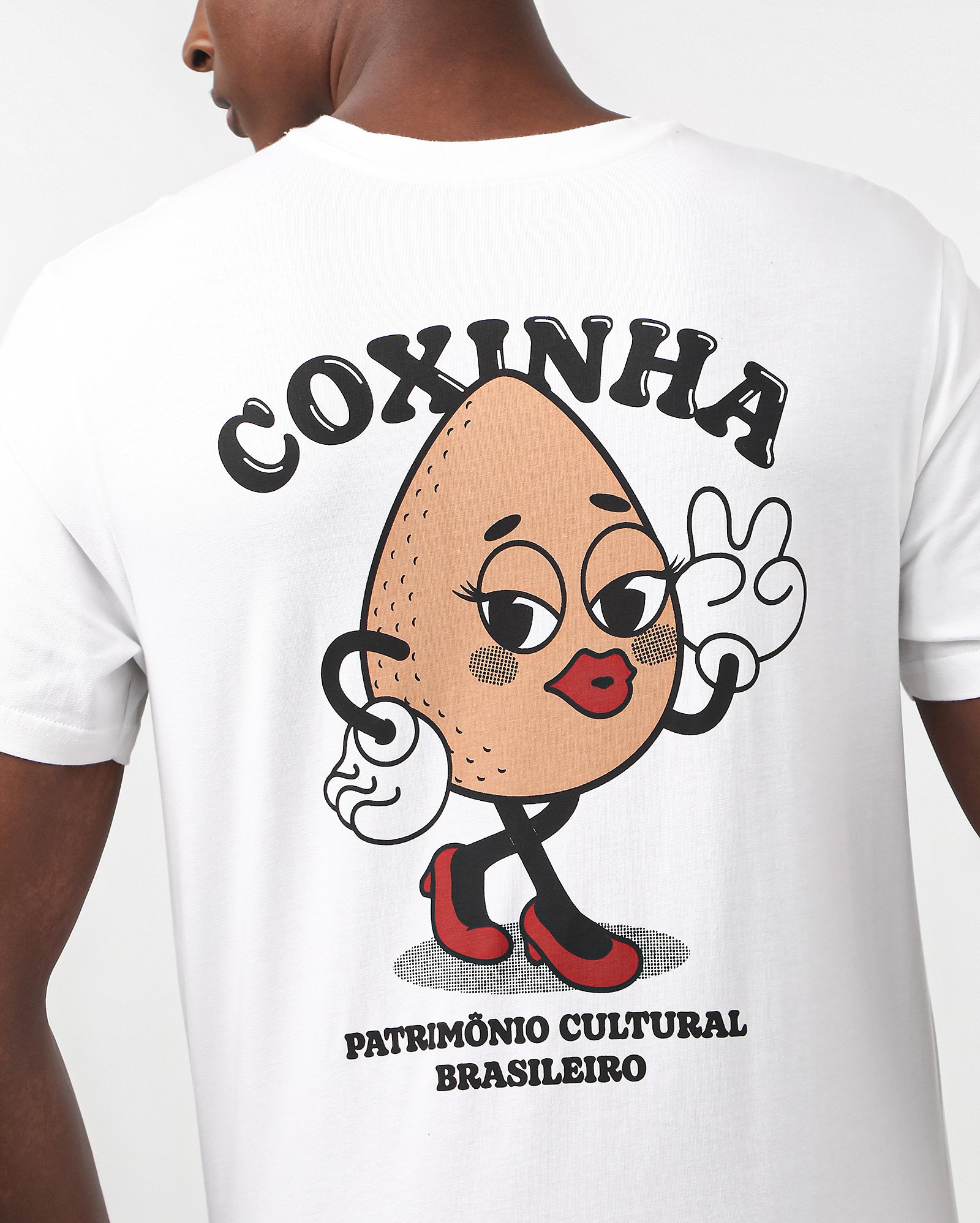 Camiseta masculina regular coxinha branca | FANLAB — foto 7